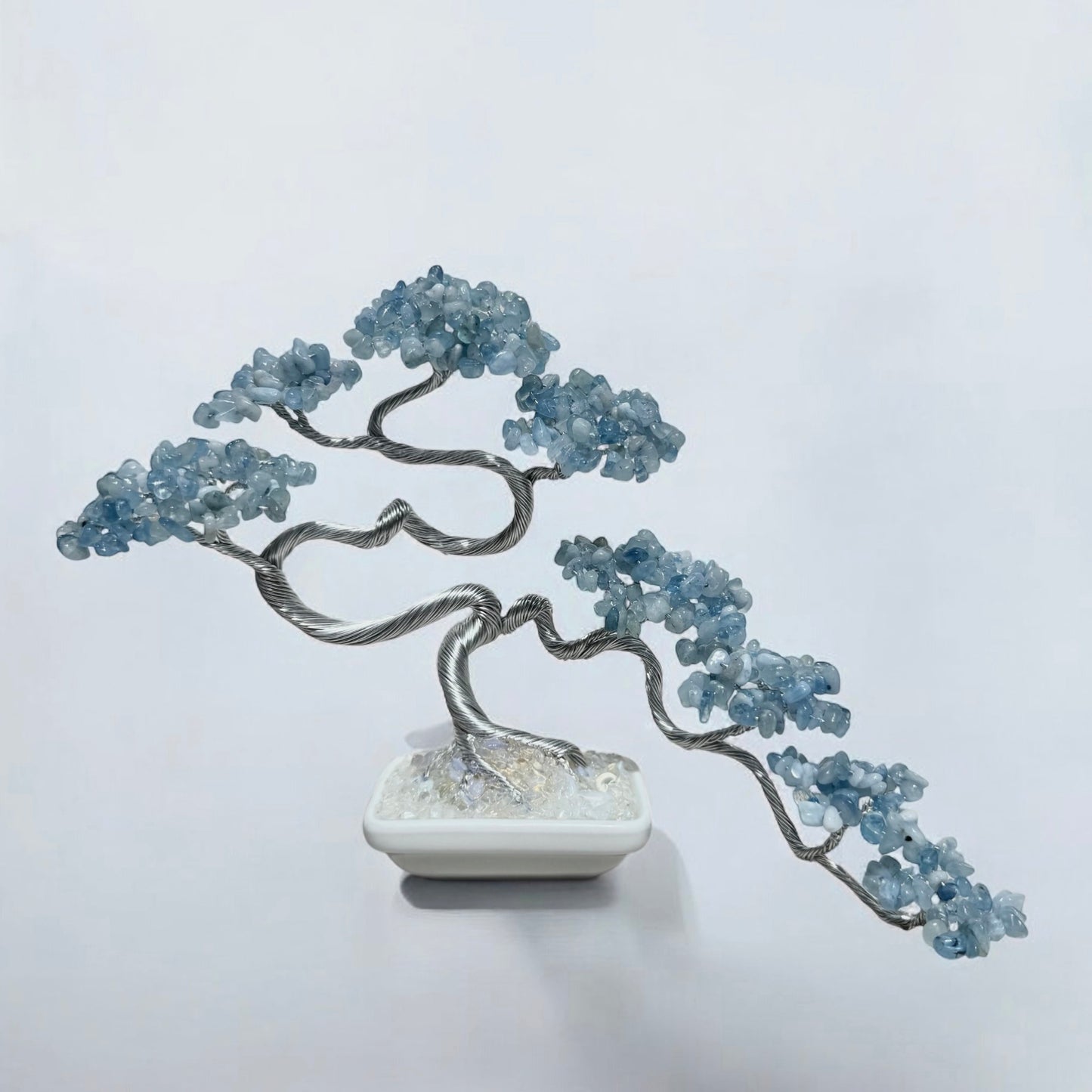 Aquamarine Bonsai Crystal Tree