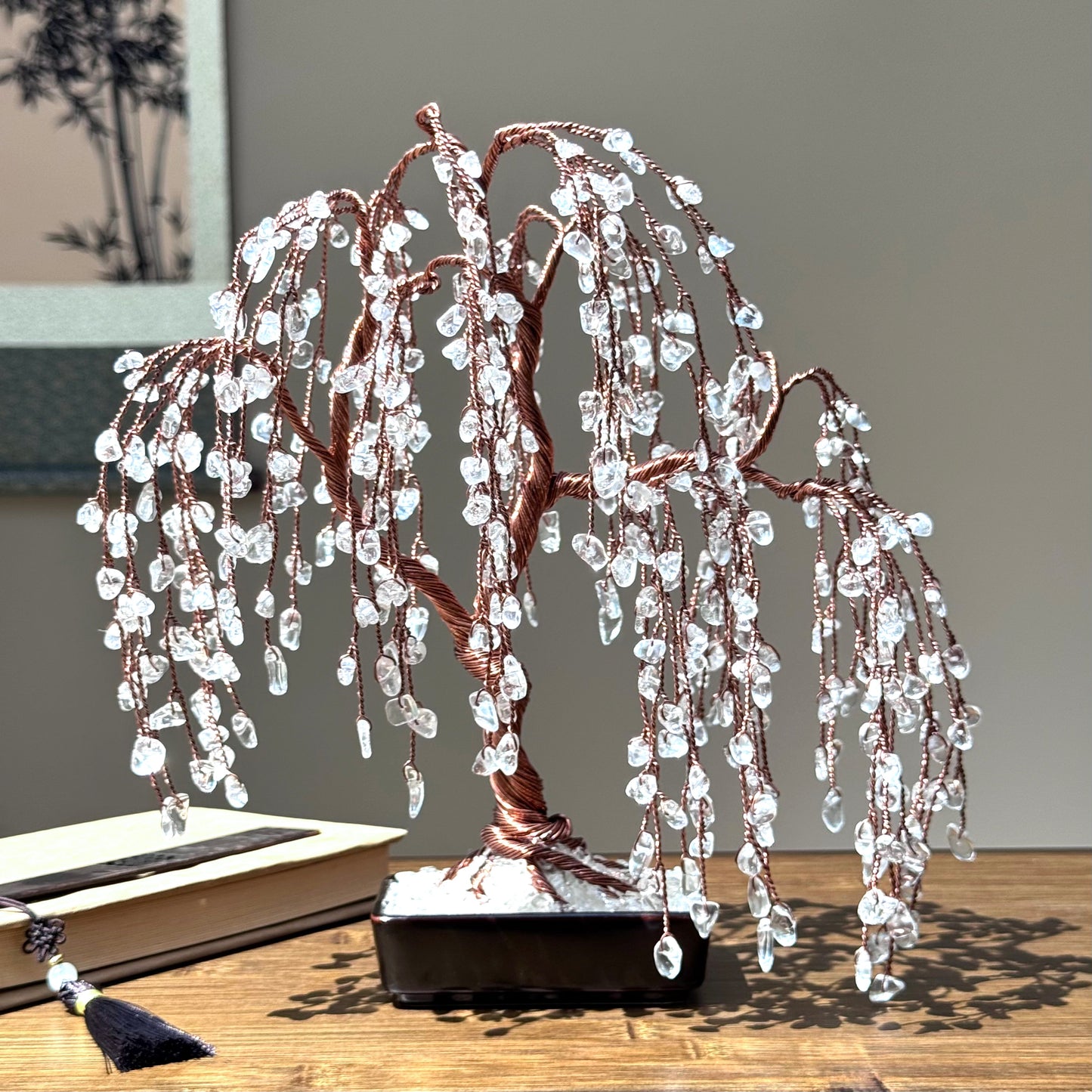 Clear Quartz Willow Crystal Tree