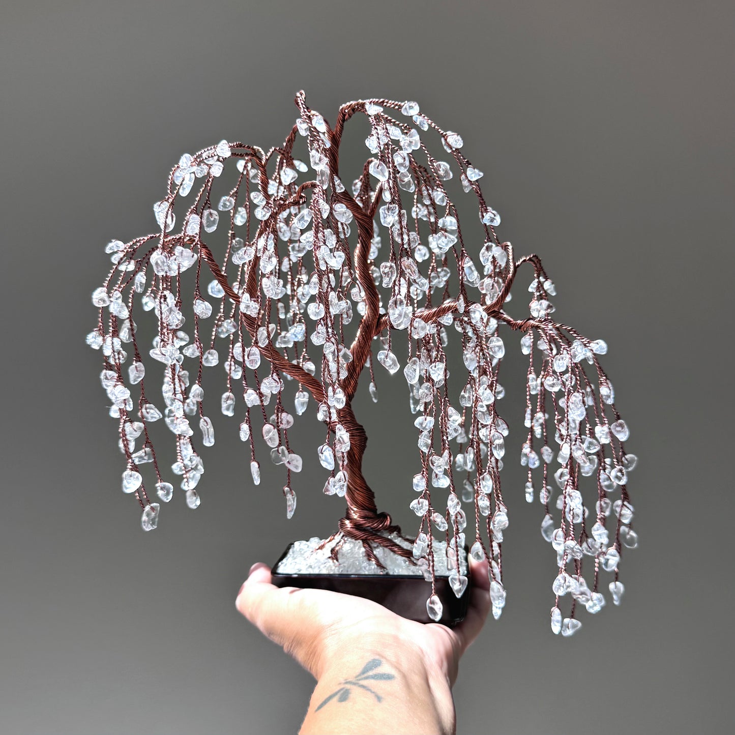 Clear Quartz Willow Crystal Tree