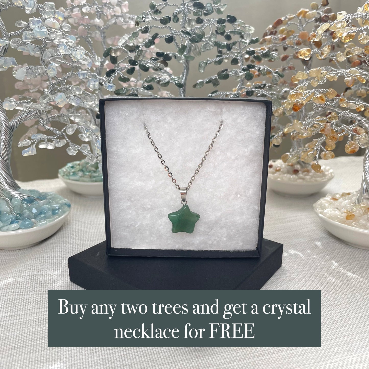 Garnet Willow Crystal Tree