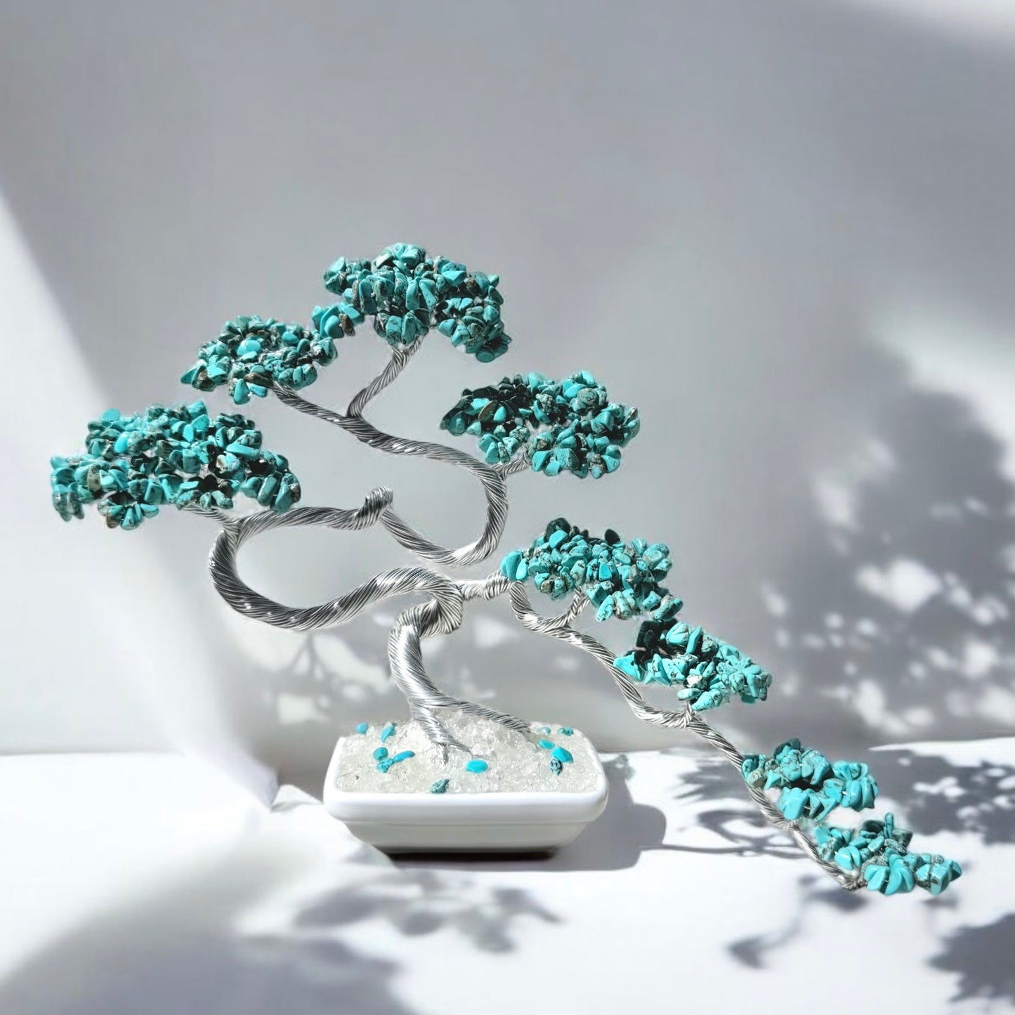 Turquoise Bonsai Crystal tree