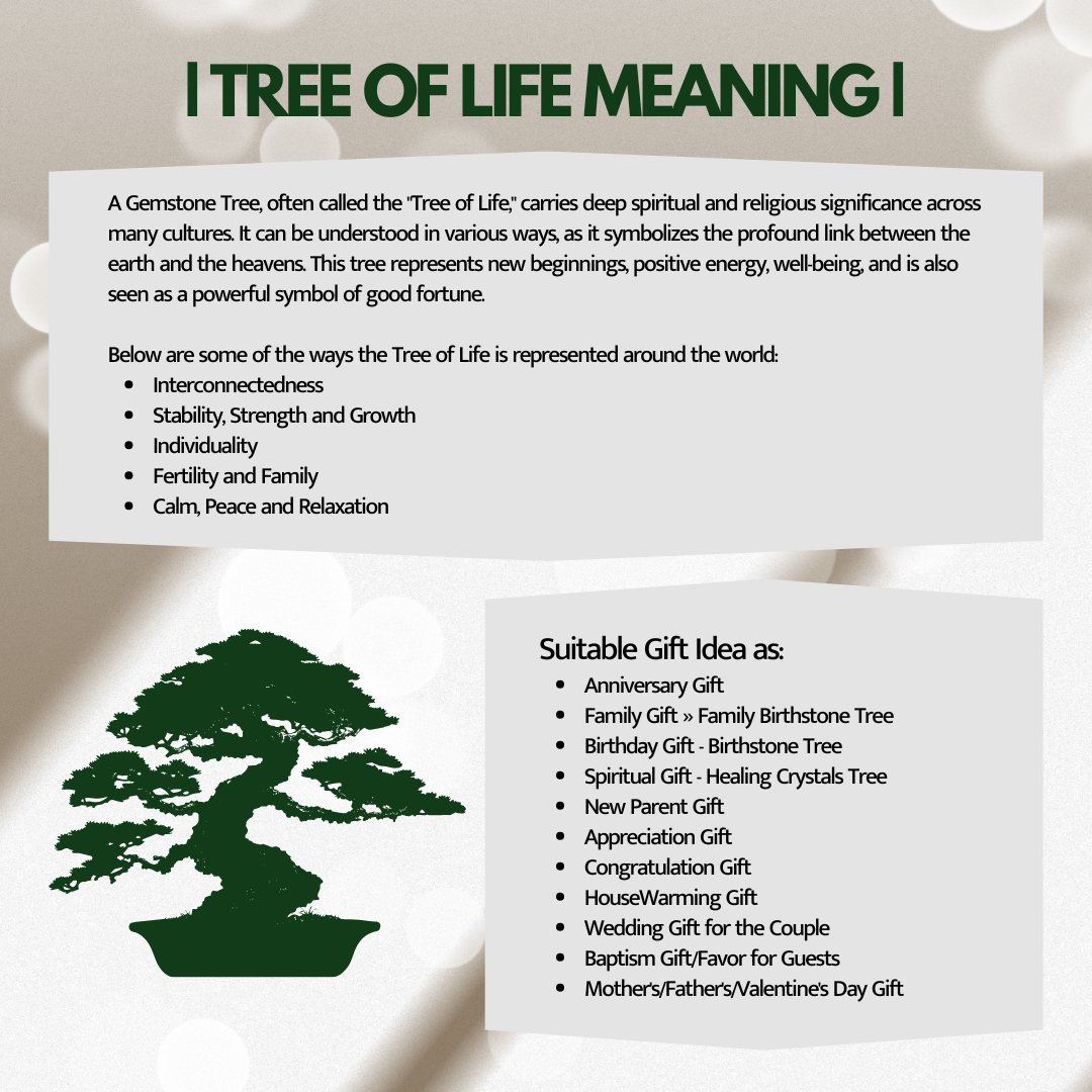 Green Aventurine Bonsai Crystal Tree