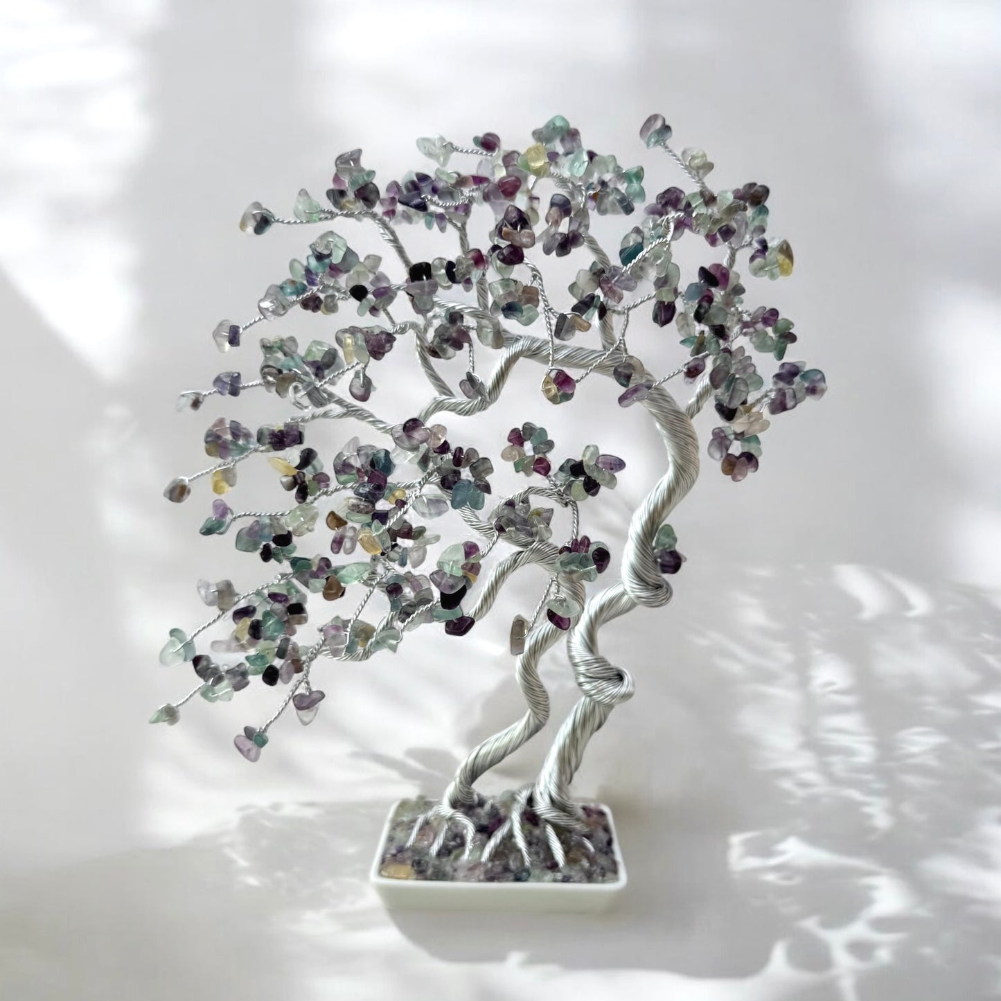 Large Fluorite Bonsai Crystal Family tree
