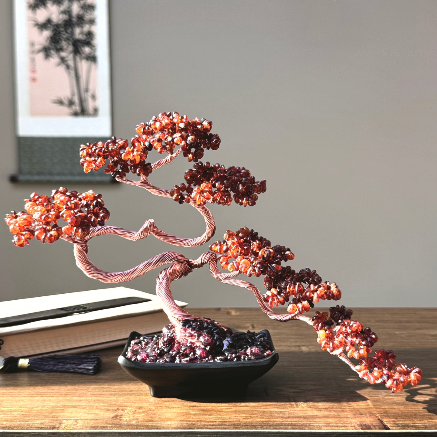 Garnet Bonsai Crystal tree