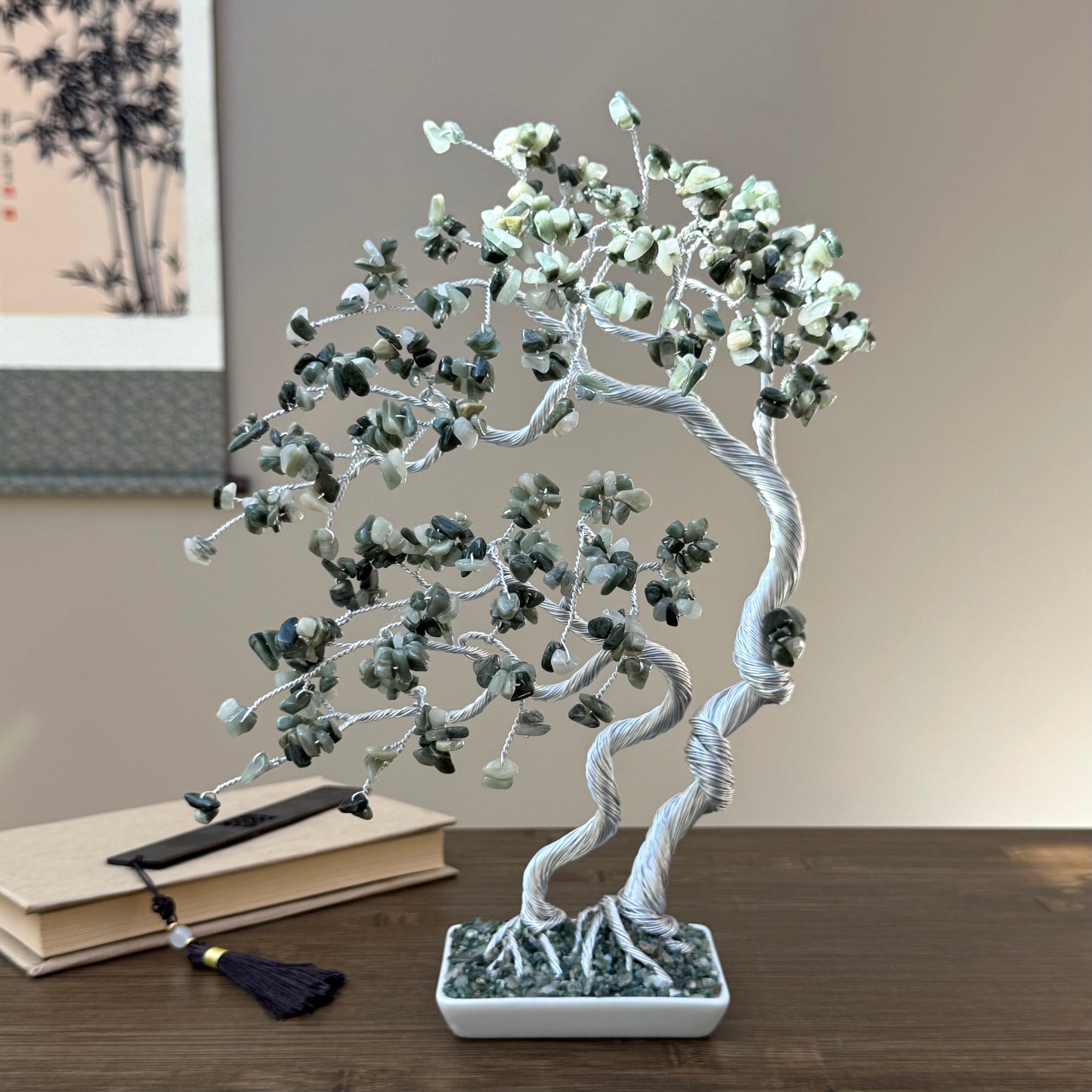 Large Botswana Agate Bonsai Family Crystal Tree