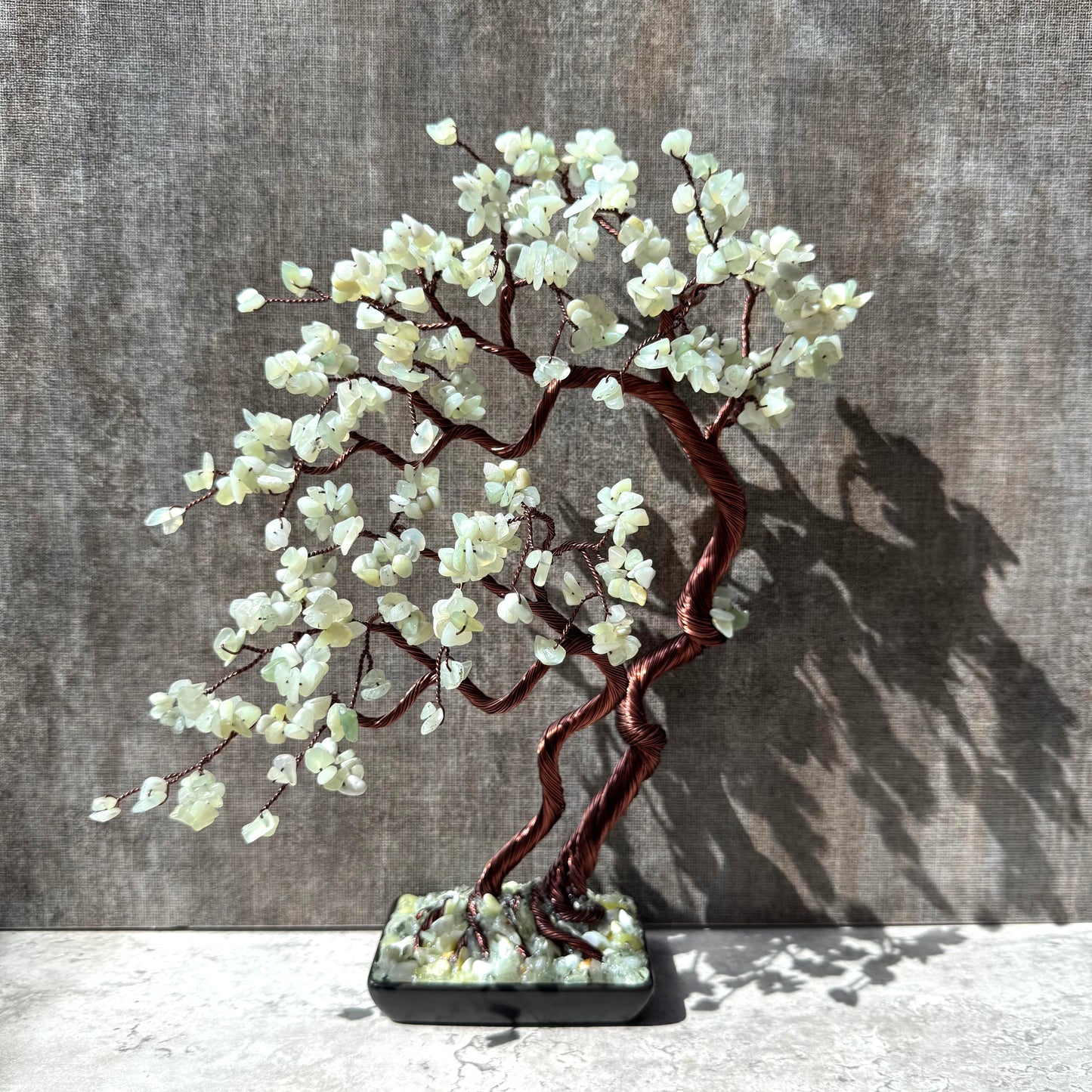 Large Jade Bonsai Crystal Family Tree