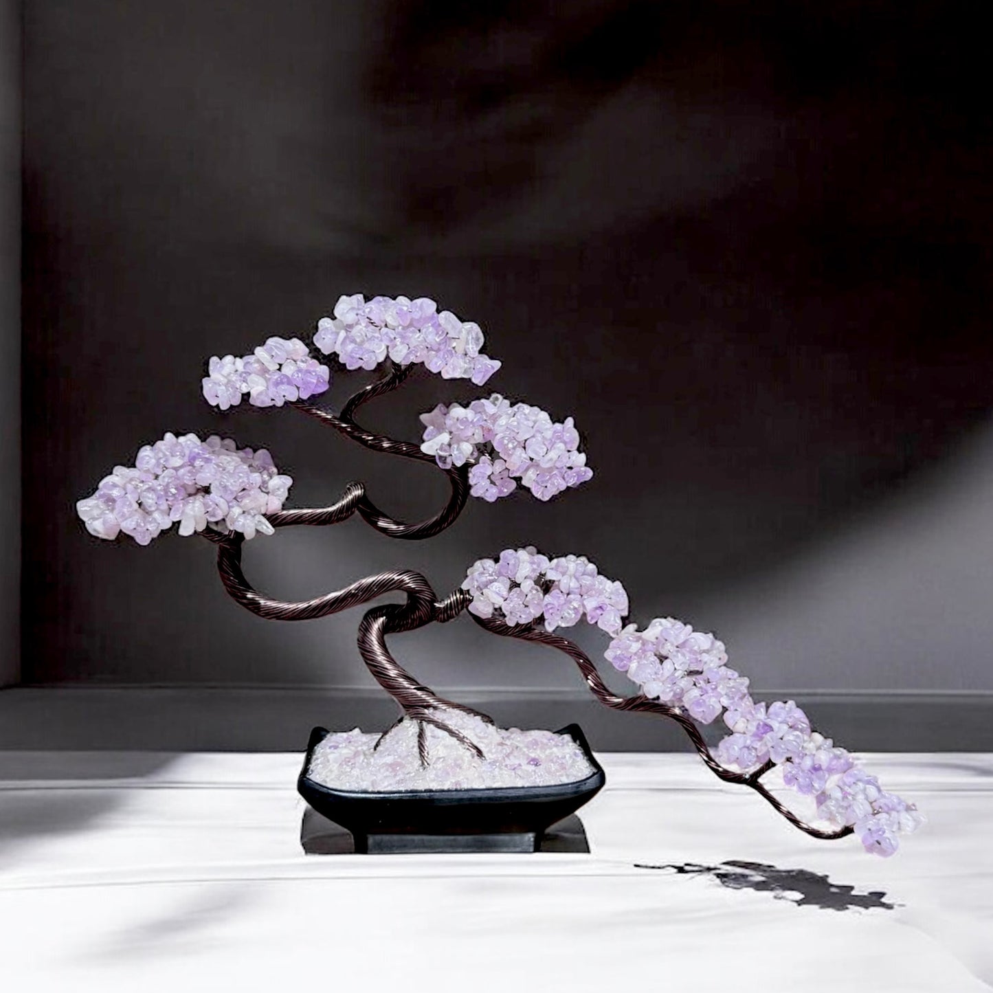 Lavender Amethyst Bonsai Crystal Tree