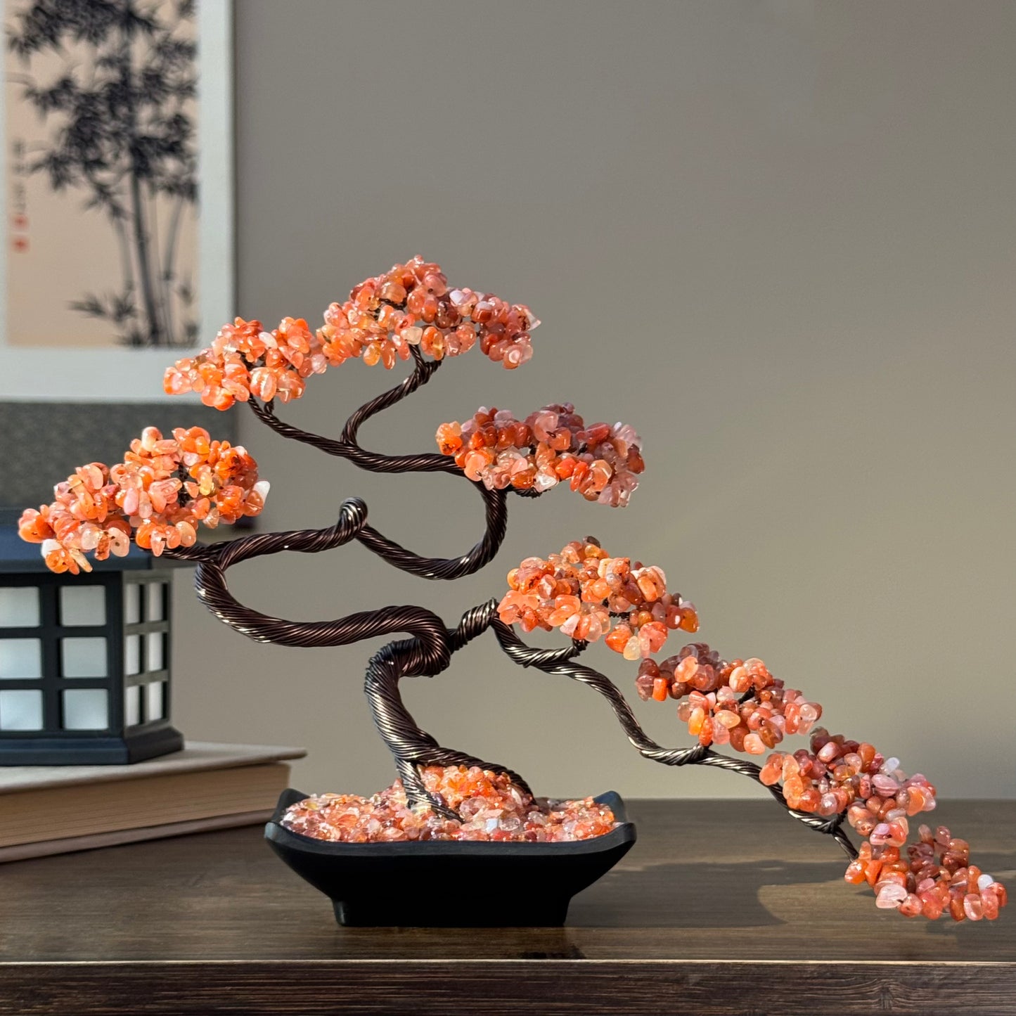 Milky Carnelian Bonsai Crystal tree