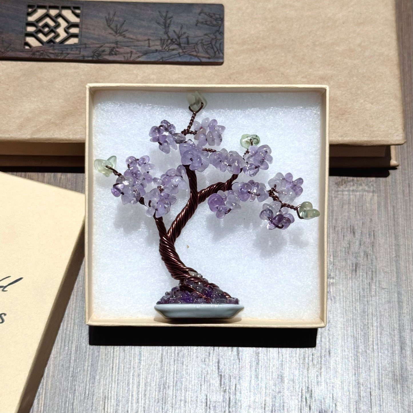 Mini Amethyst Bonsai Crystal tree