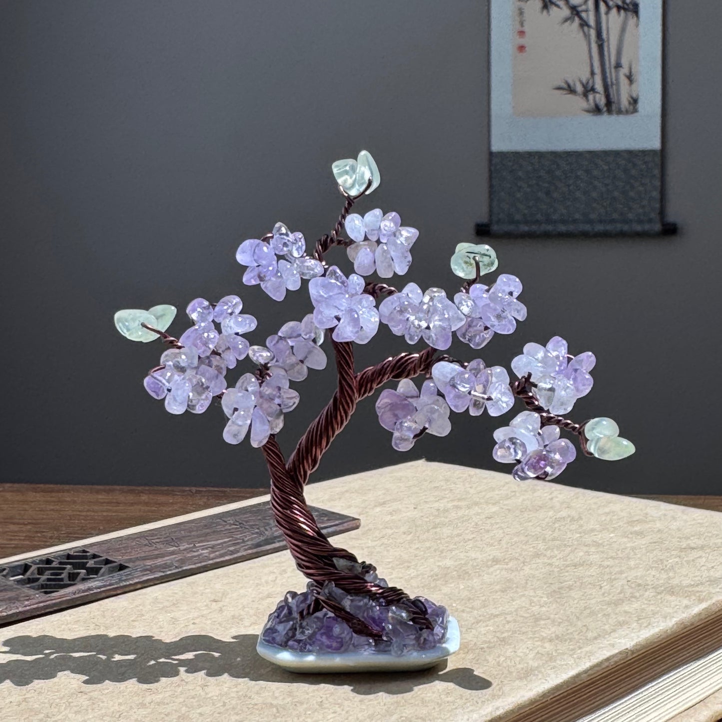 Mini Amethyst Bonsai Crystal tree