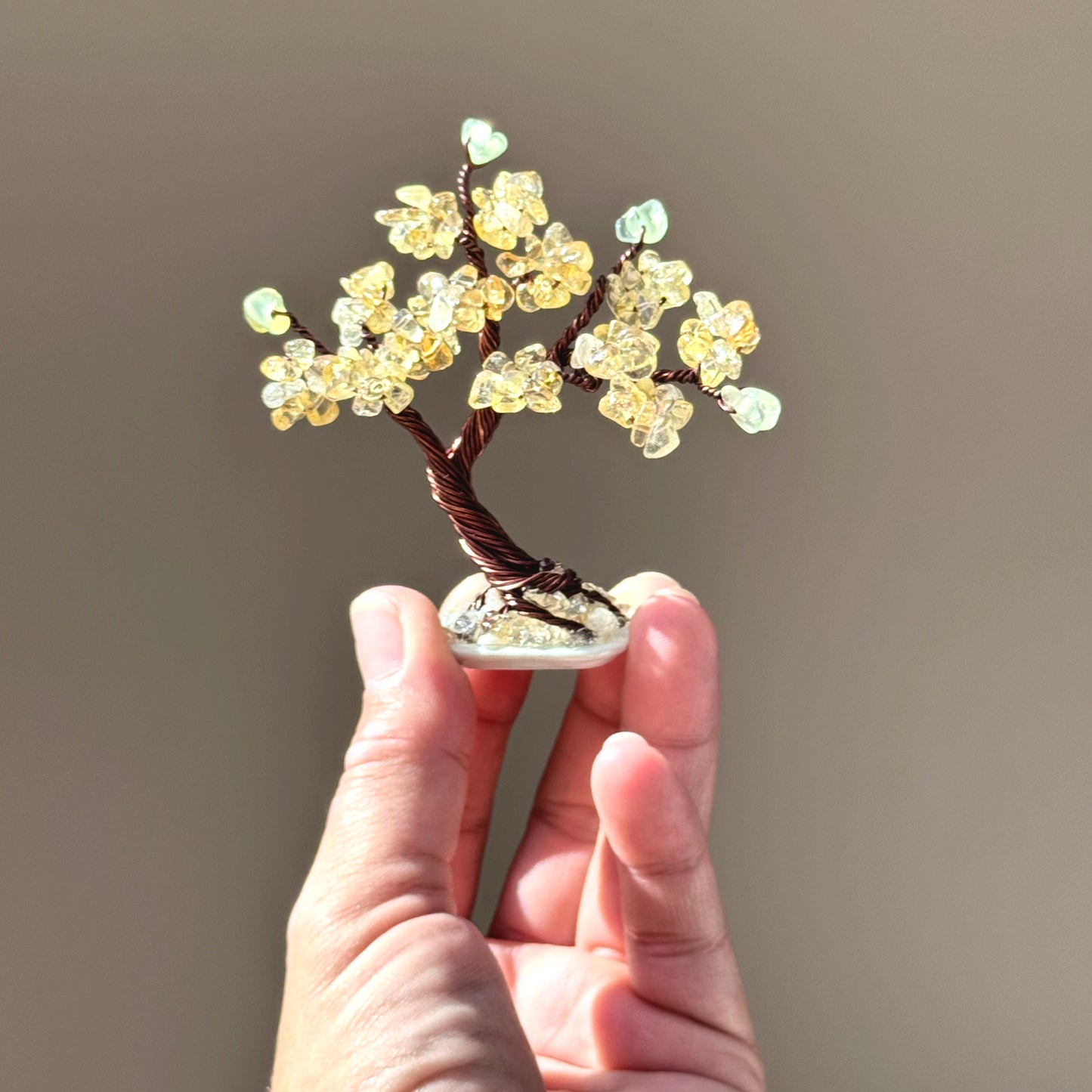 Mini Citrine Bonsai Crystal Tree