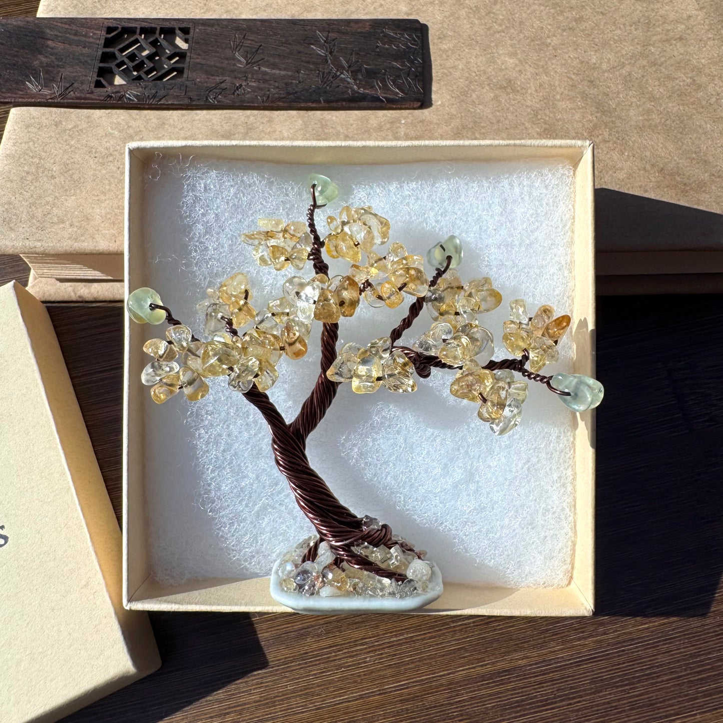 Mini Citrine Bonsai Crystal Tree