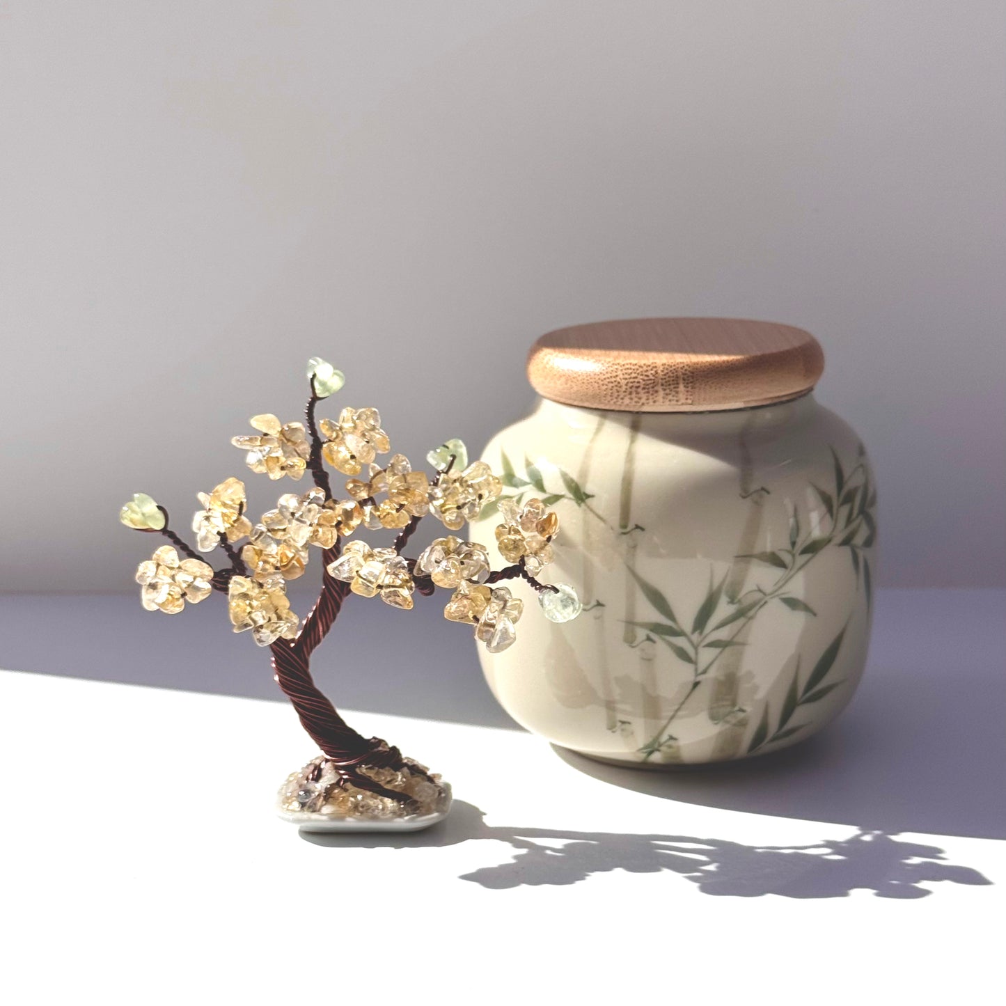 Mini Citrine Bonsai Crystal Tree