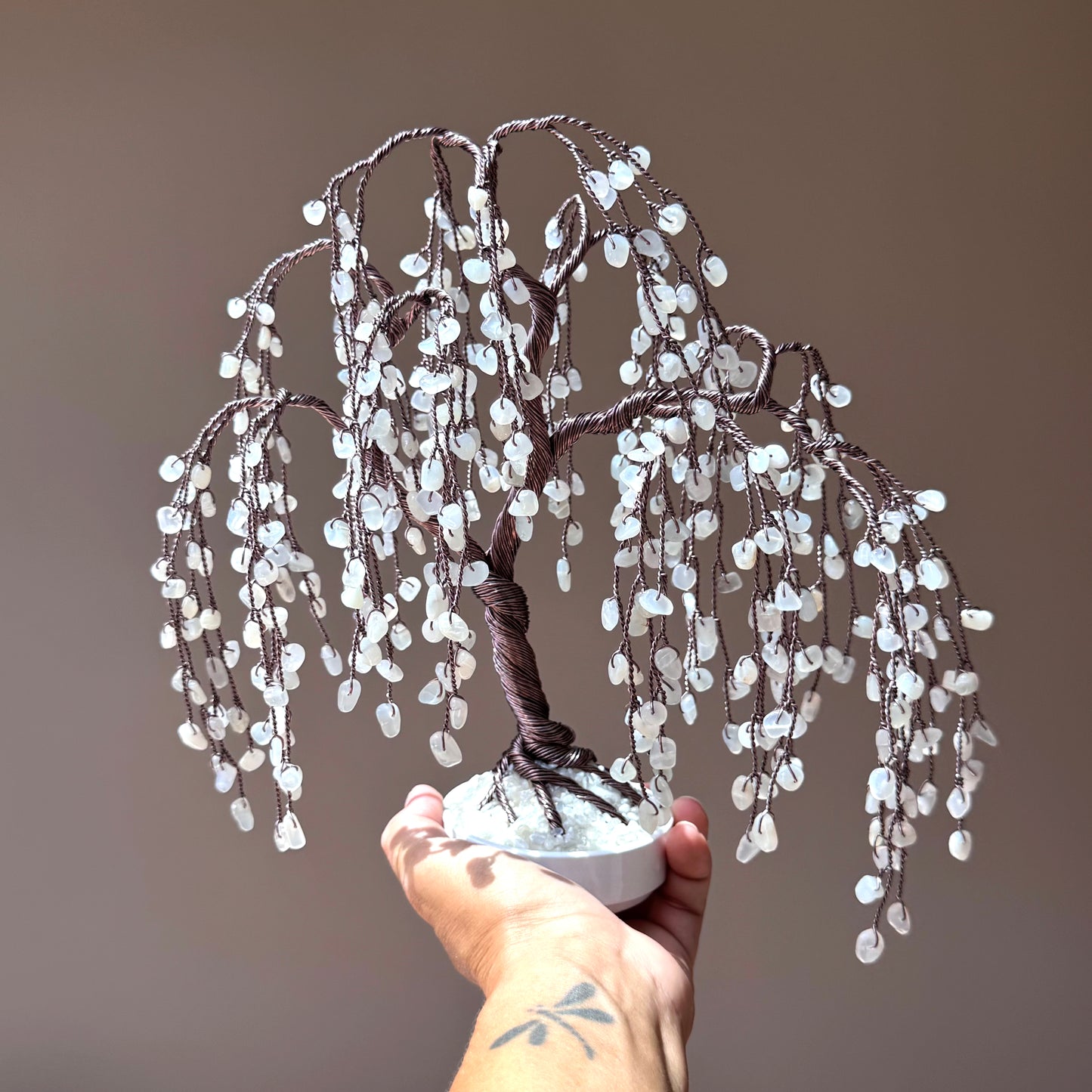 Moonstone Willow Crystal Tree