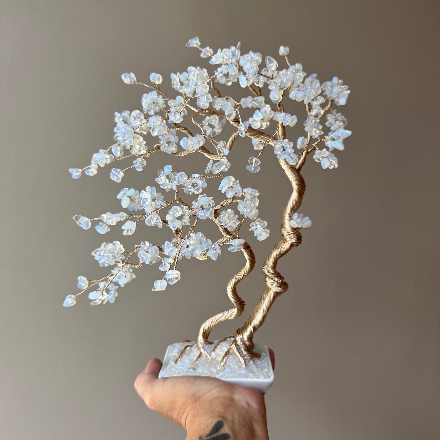 Opal Bonsai Wedding Crystal Tree