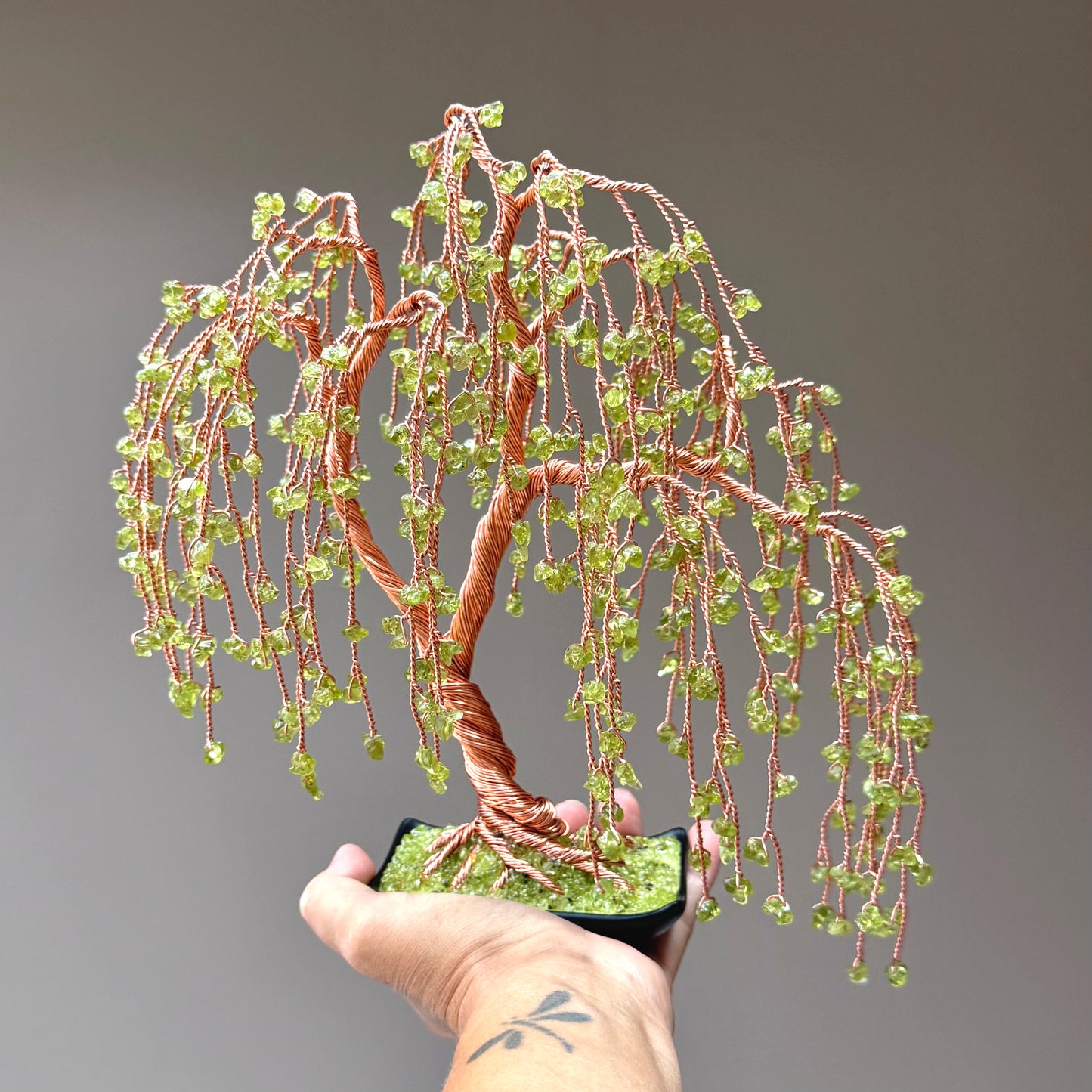 Peridot Willow Gemstone tree