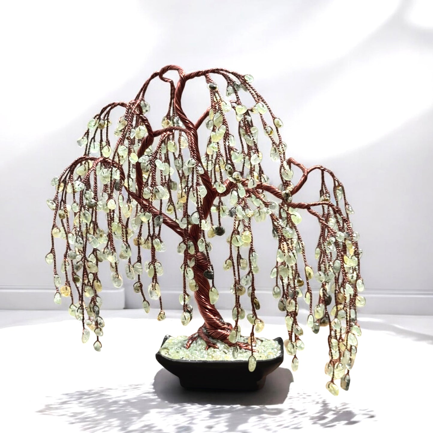 Prehnite Willow Crystal Tree