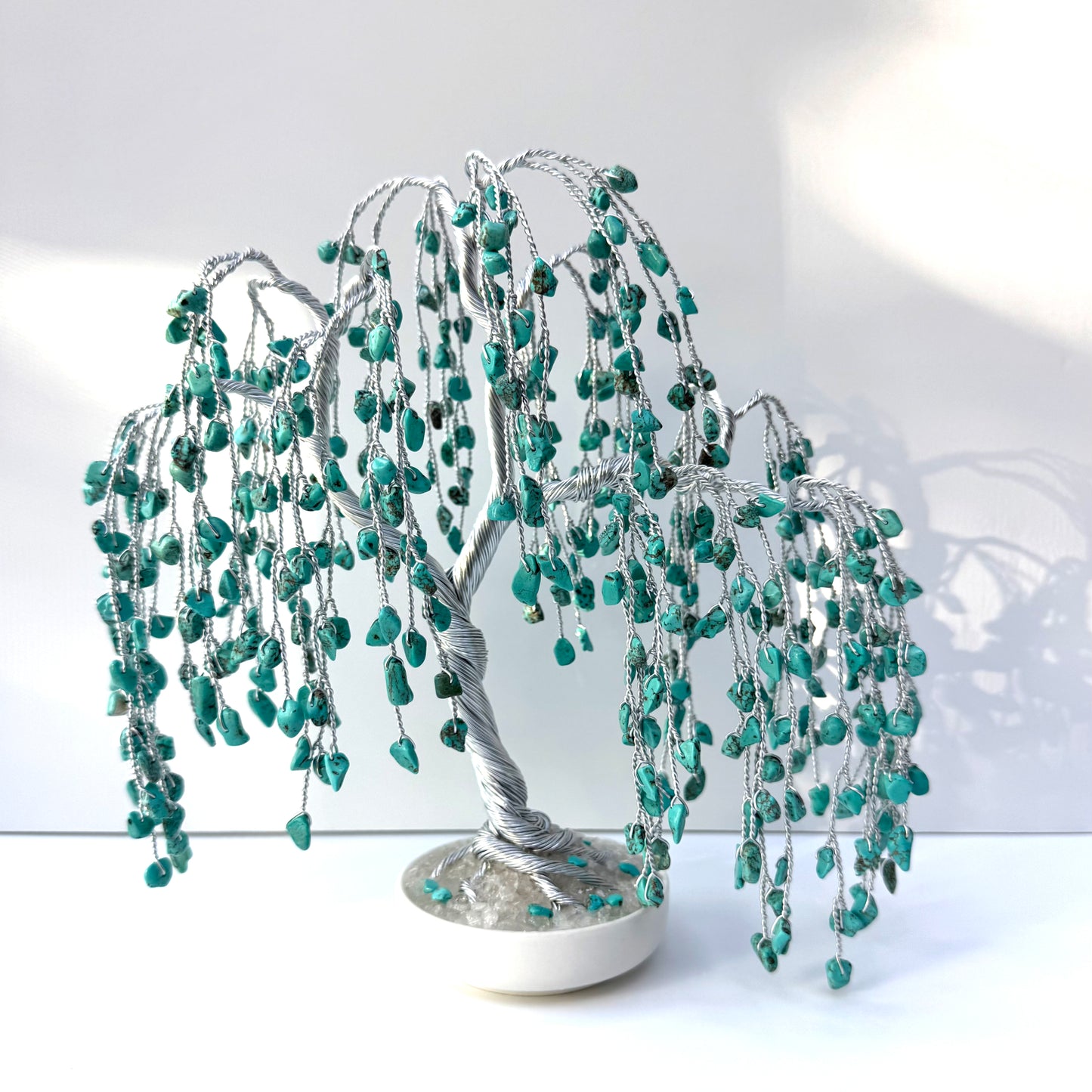 Turquoise Willow Crystal tree