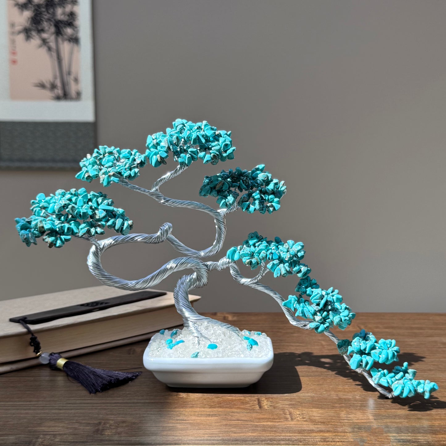 Turquoise Bonsai Crystal tree