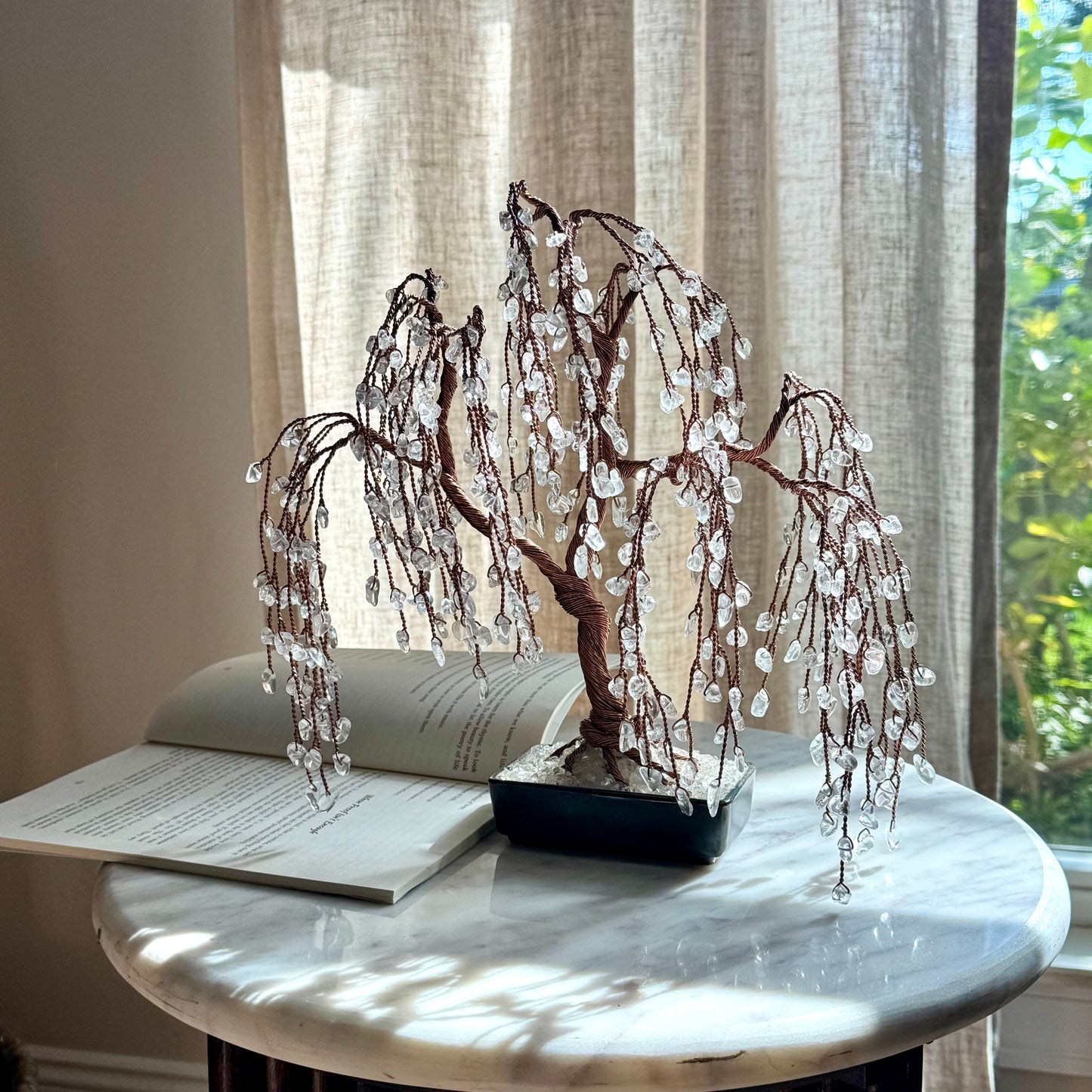 Clear Quartz Willow Crystal Tree