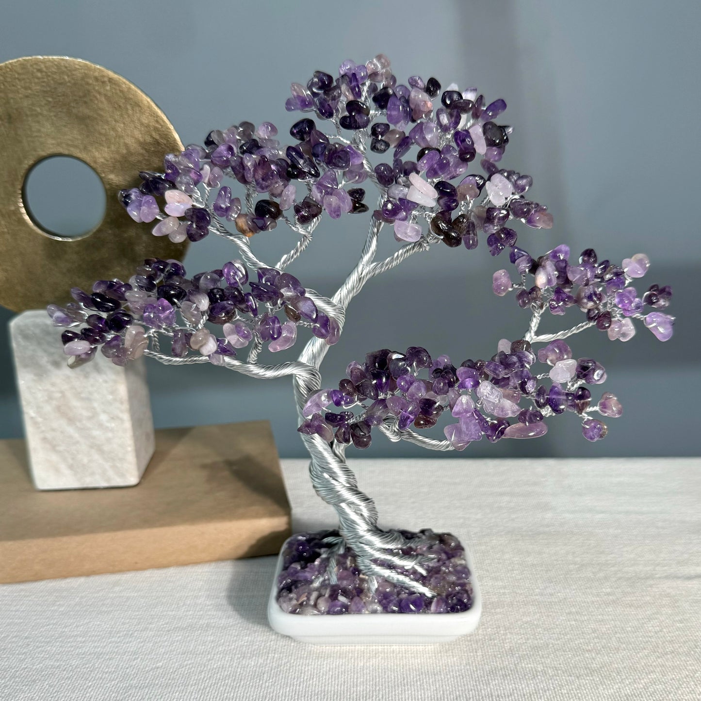  Amethyst Crystal Bonsai Tree