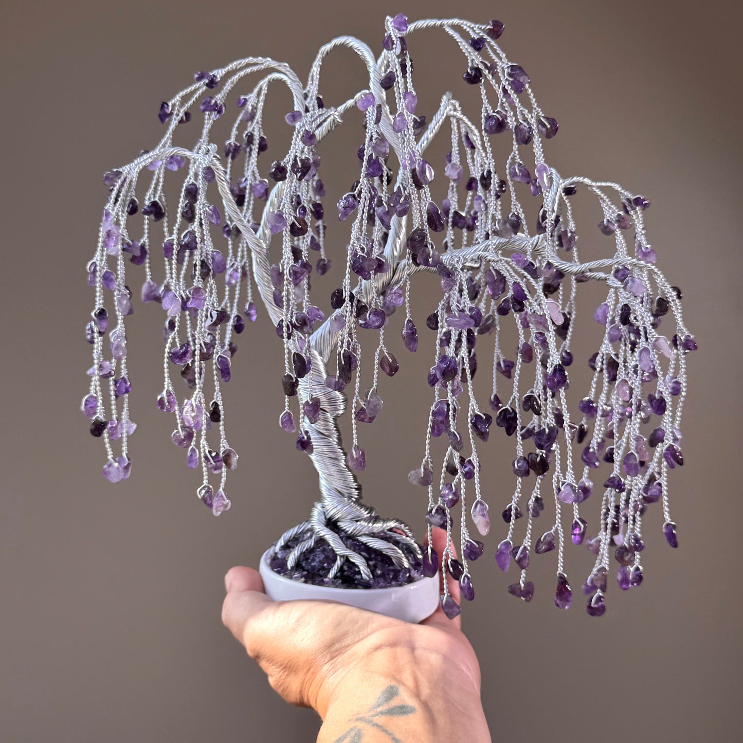 Amethyst Willow Crystal Tree