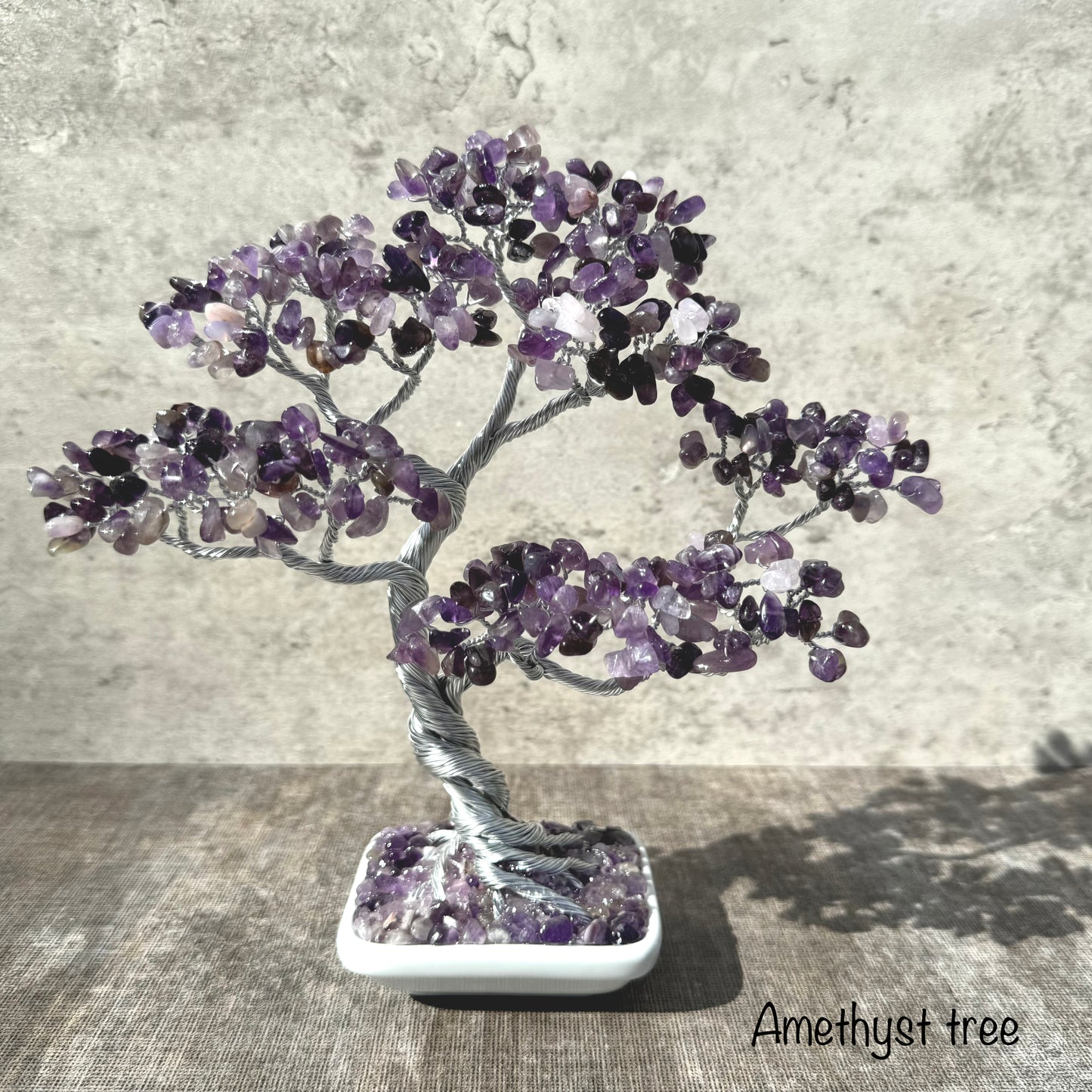  Amethyst Crystal Bonsai Tree