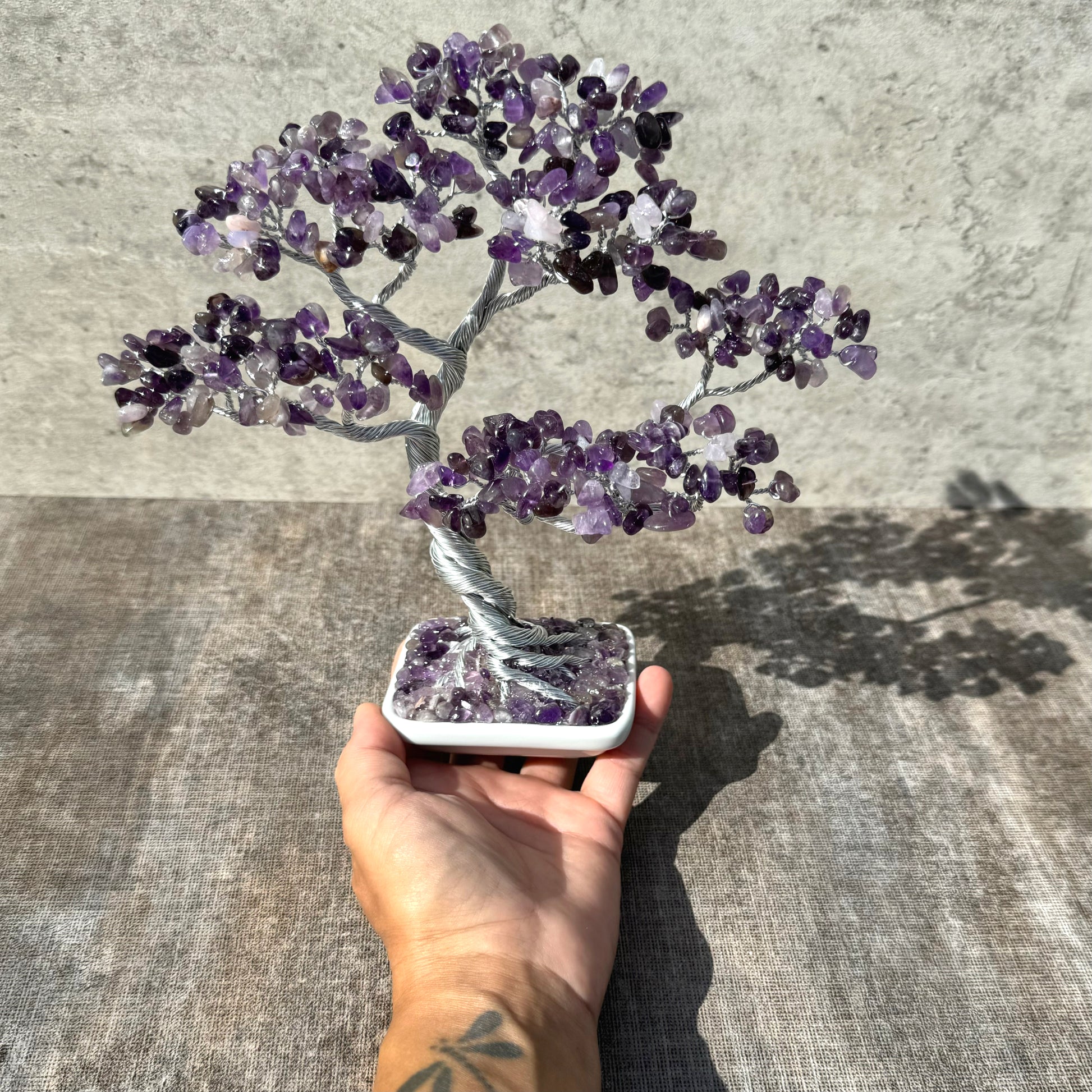  Amethyst Crystal Bonsai Tree