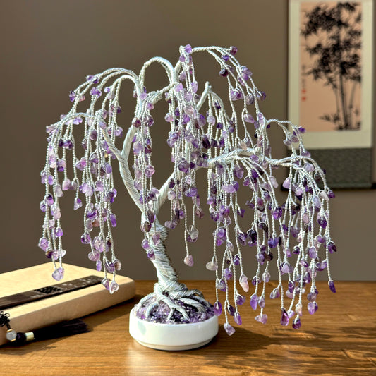 Amethyst Willow Crystal Tree