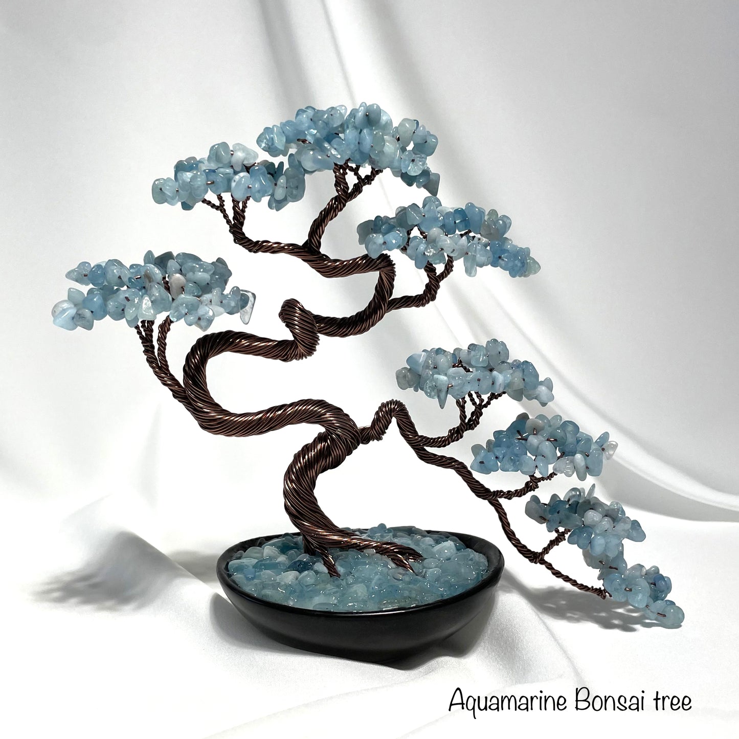 Aquamarine Bonsai Crystal Tree