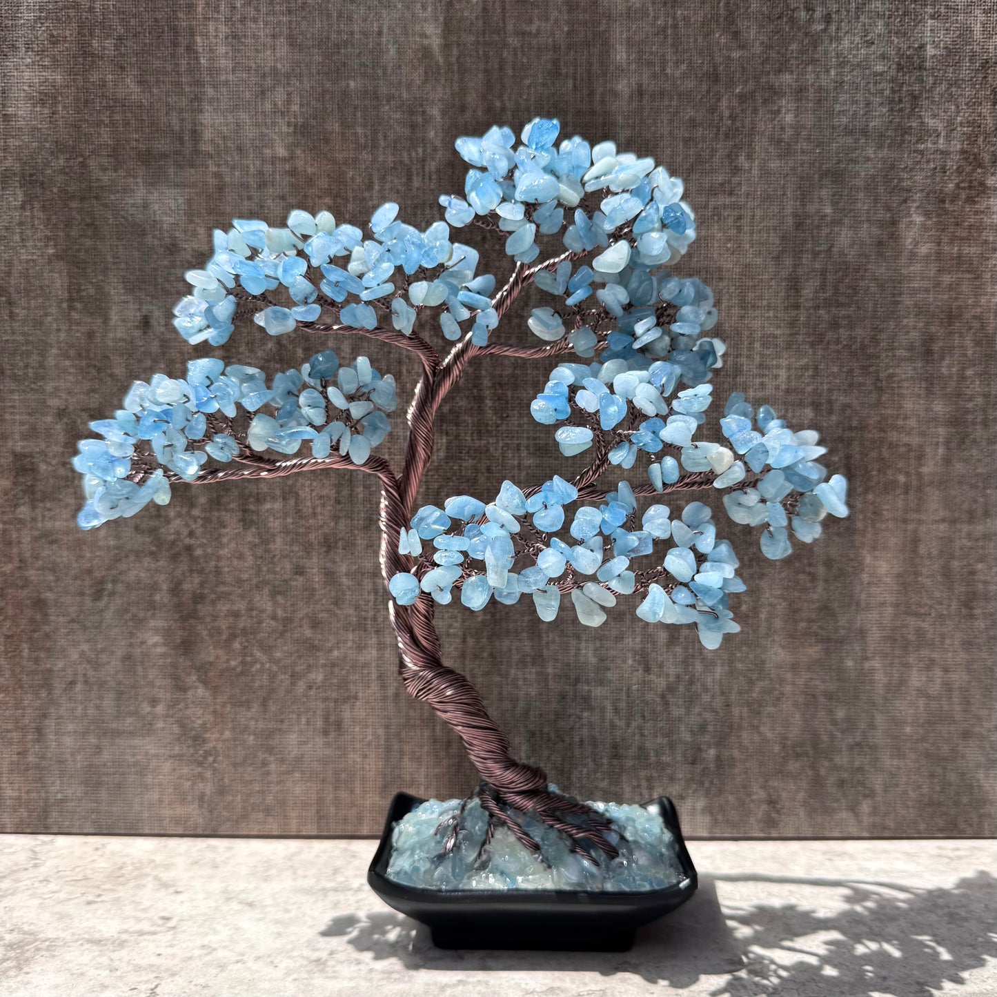 Aquamarine Bonsai Crystal Tree