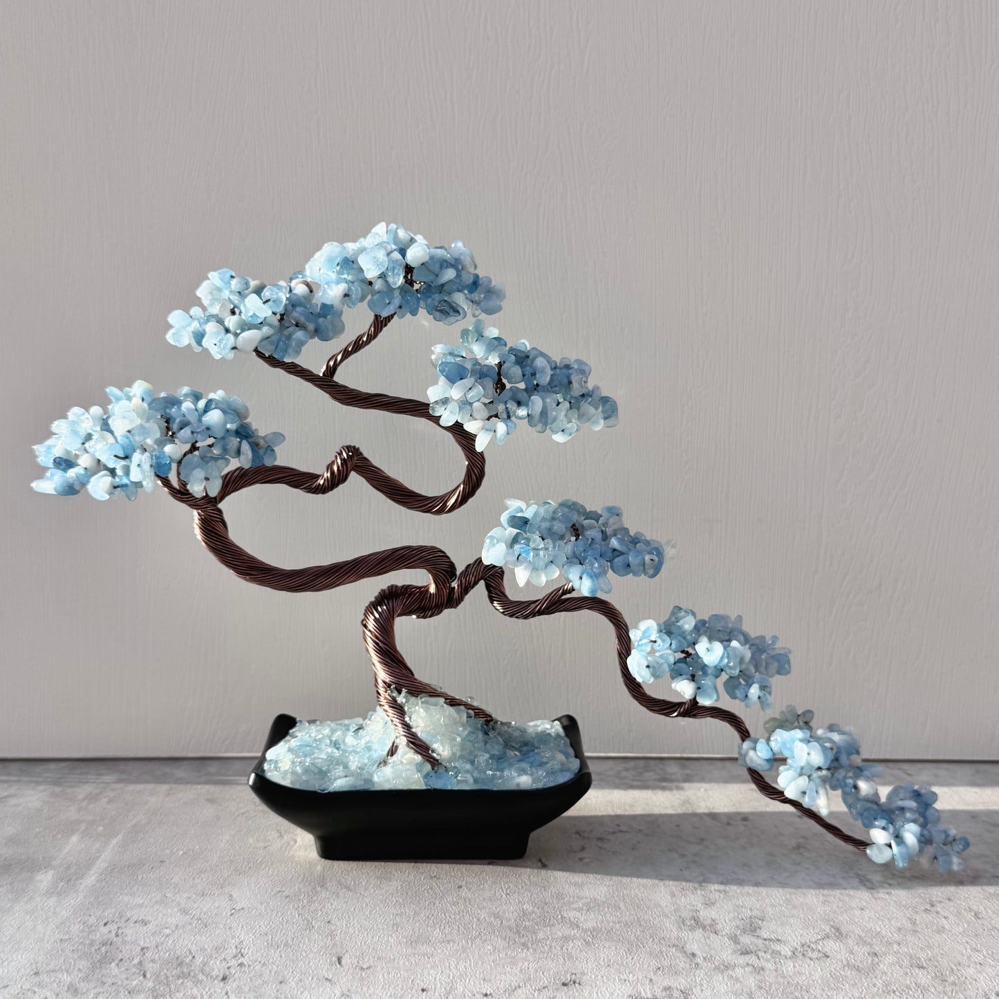Aquamarine Bonsai Crystal Tree