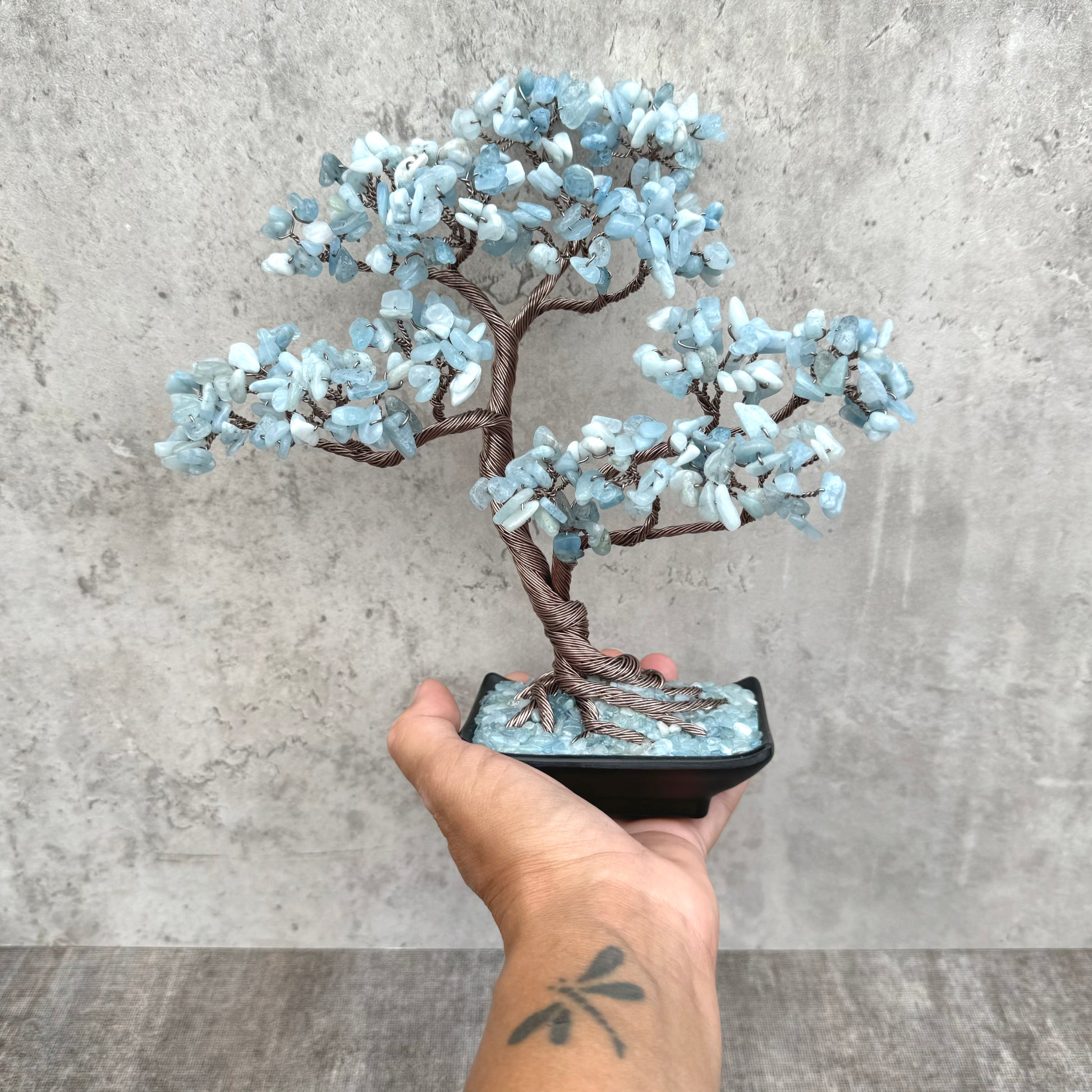 Aquamarine Crystal Bonsai Tree