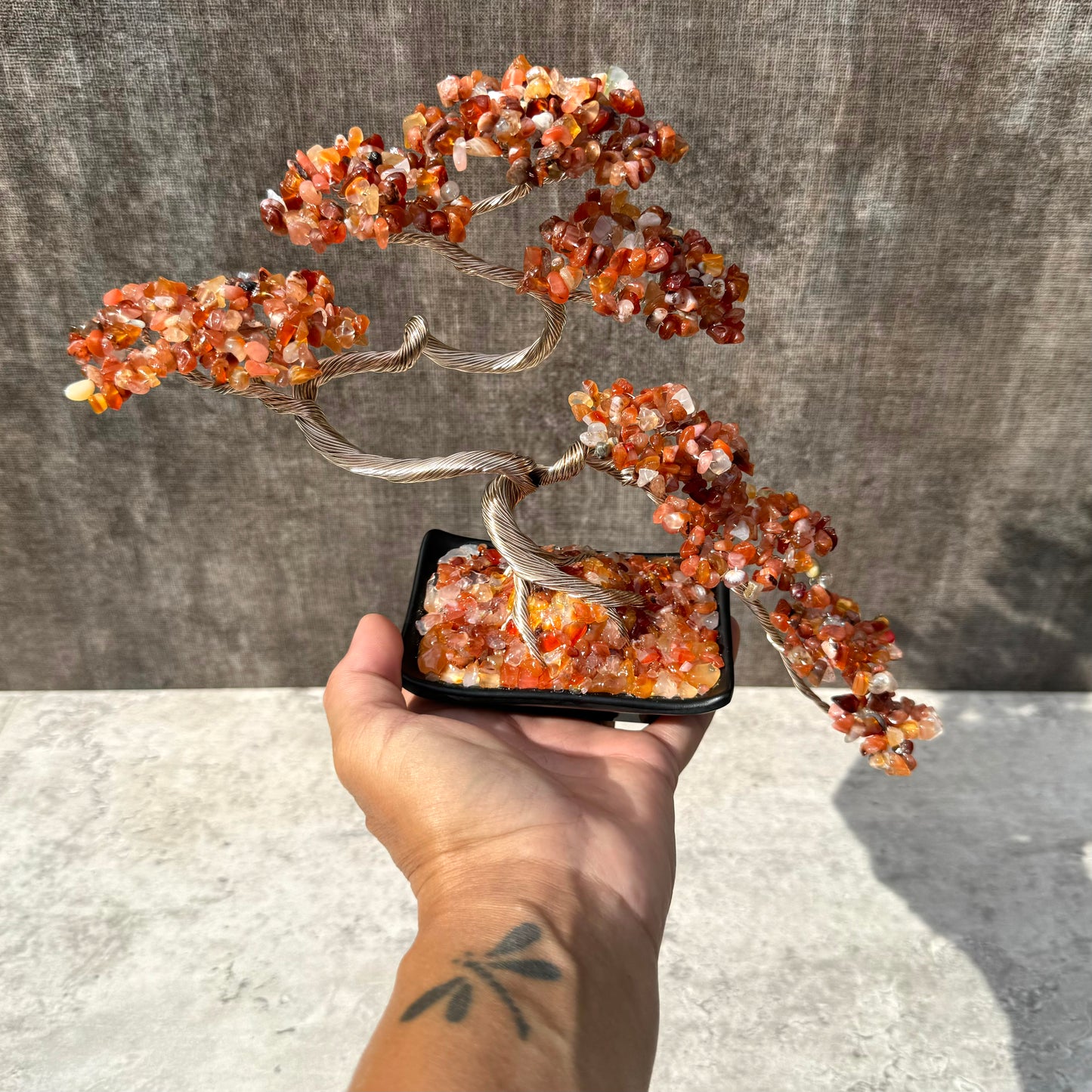 Carnelian Bonsai Crystal tree