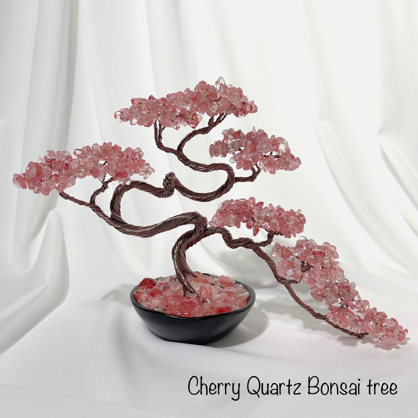 Cherry Quartz Bonsai Crystal tree