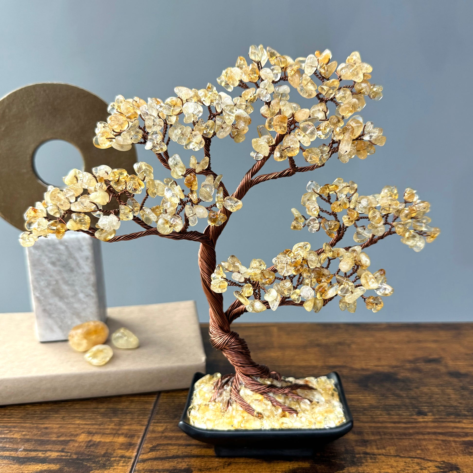 Citrine Gemstone Bonsai Tree