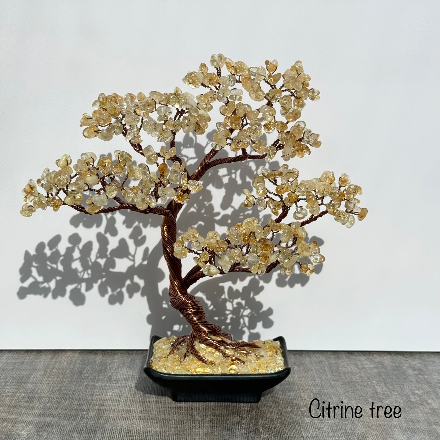 Citrine Gemstone Bonsai Tree