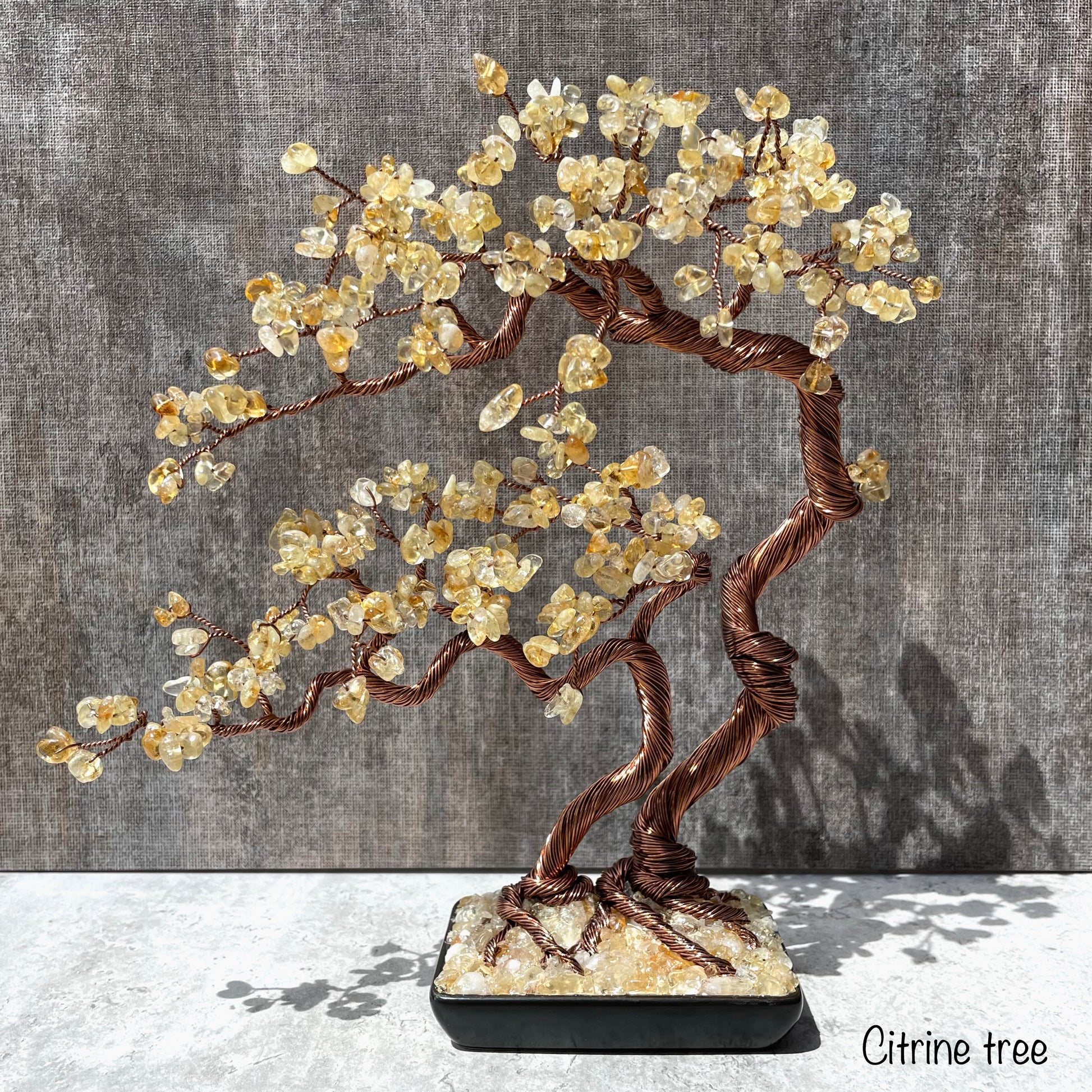 Large Citrine Gemstone Tree