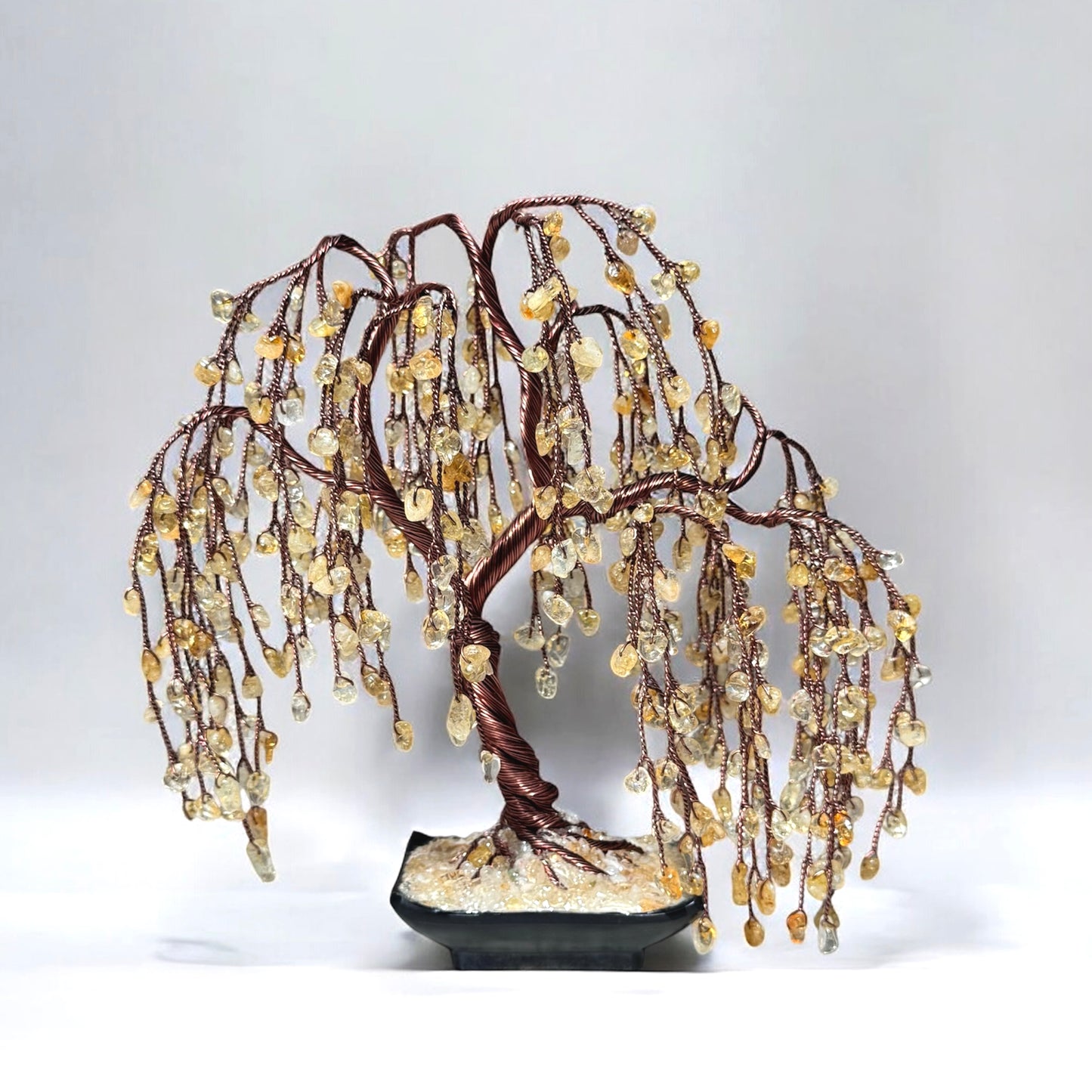 Citrine Willow Crystal Tree