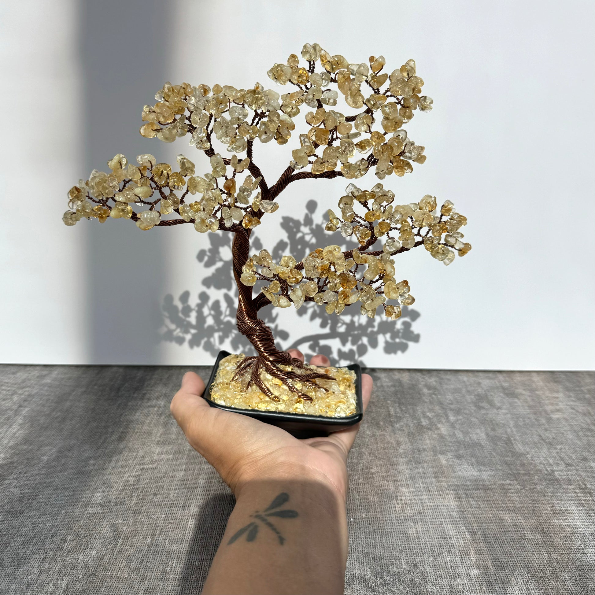 Citrine Gemstone Bonsai Tree