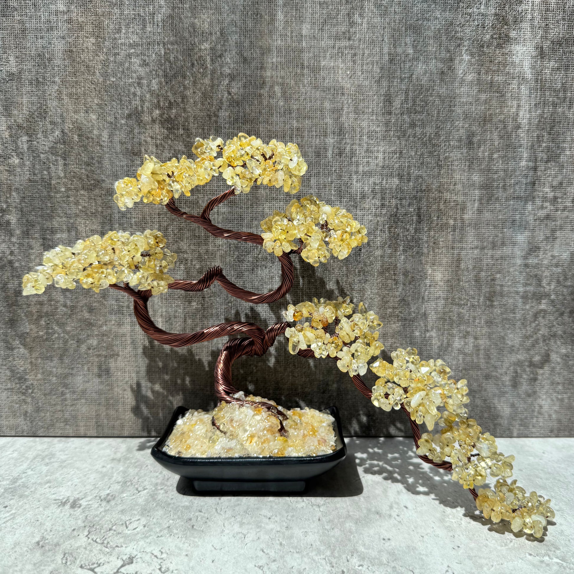 citrine bonsai crystal tree Citrine Bonsai Crystal Tree – thecrystaltrees.com