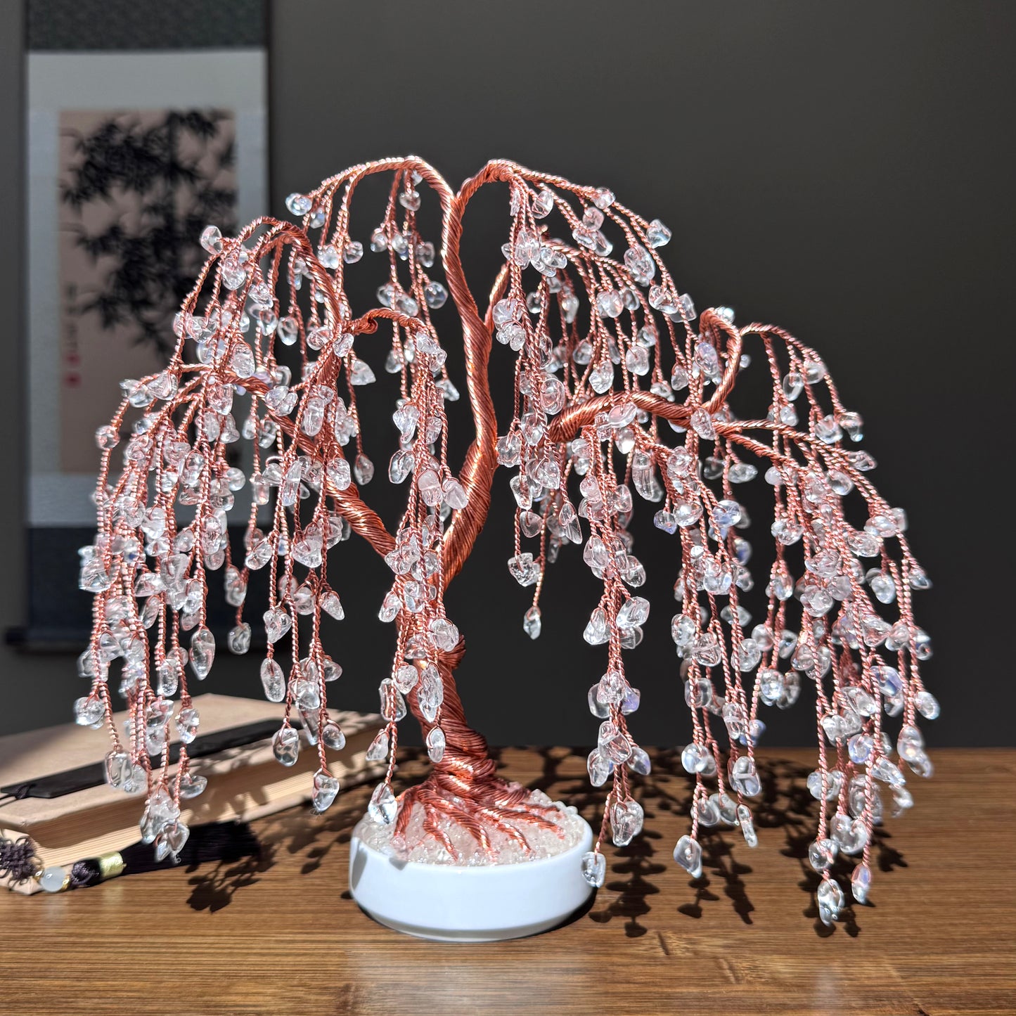 Clear Quartz Willow Crystal Tree