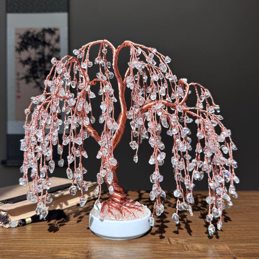 Clear Quartz Willow Crystal Tree