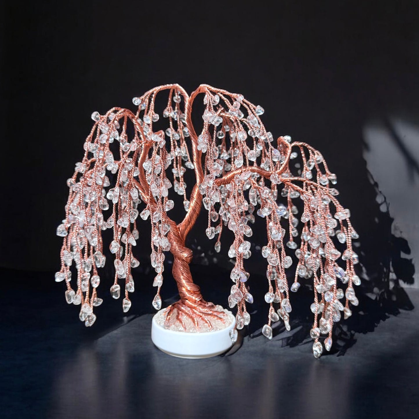 Clear Quartz Willow Crystal Tree