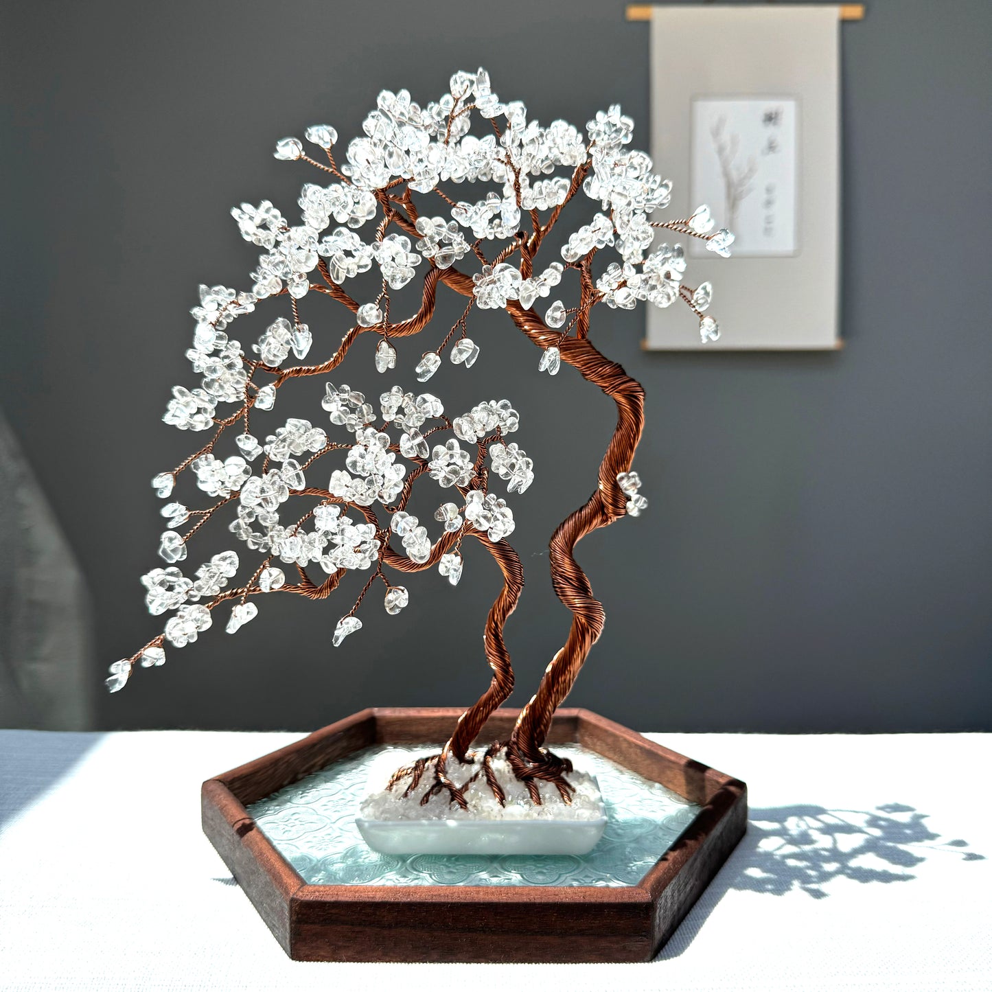 Clear Quartz Crystal Bonsai Tree