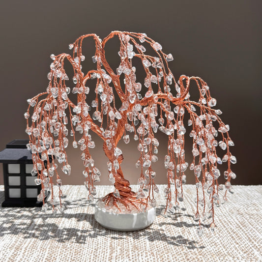 Clear Quartz Willow Crystal Tree