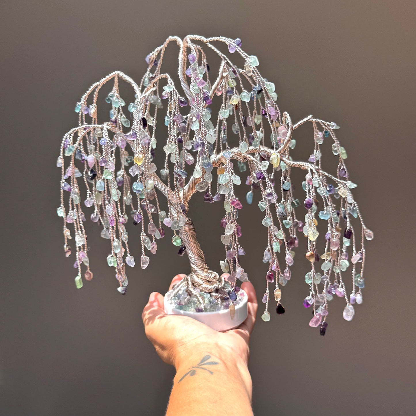 Fluorite Willow Crystal Tree