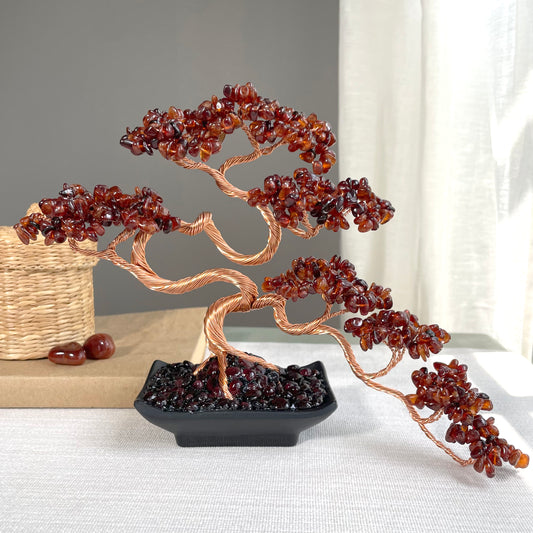 Garnet Bonsai Crystal tree