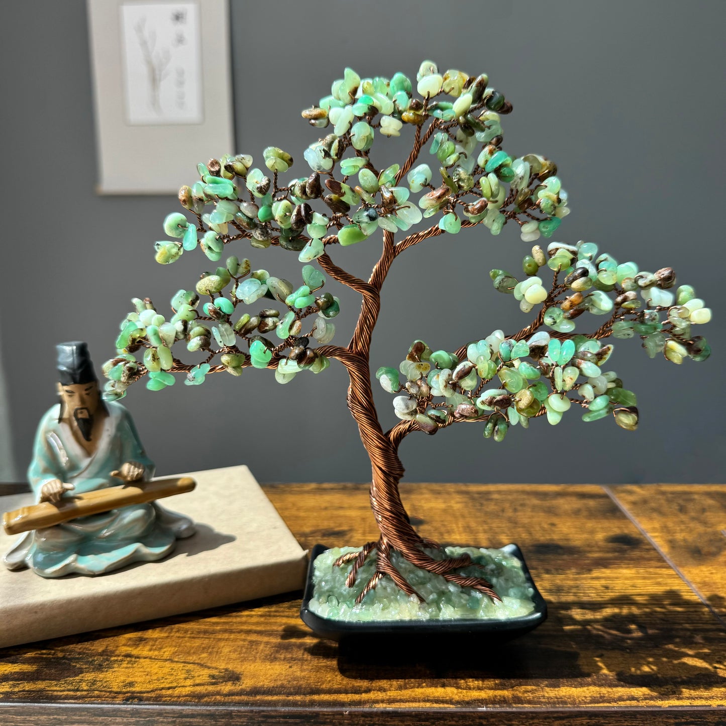 Green Opal Bonsai Crystal Tree