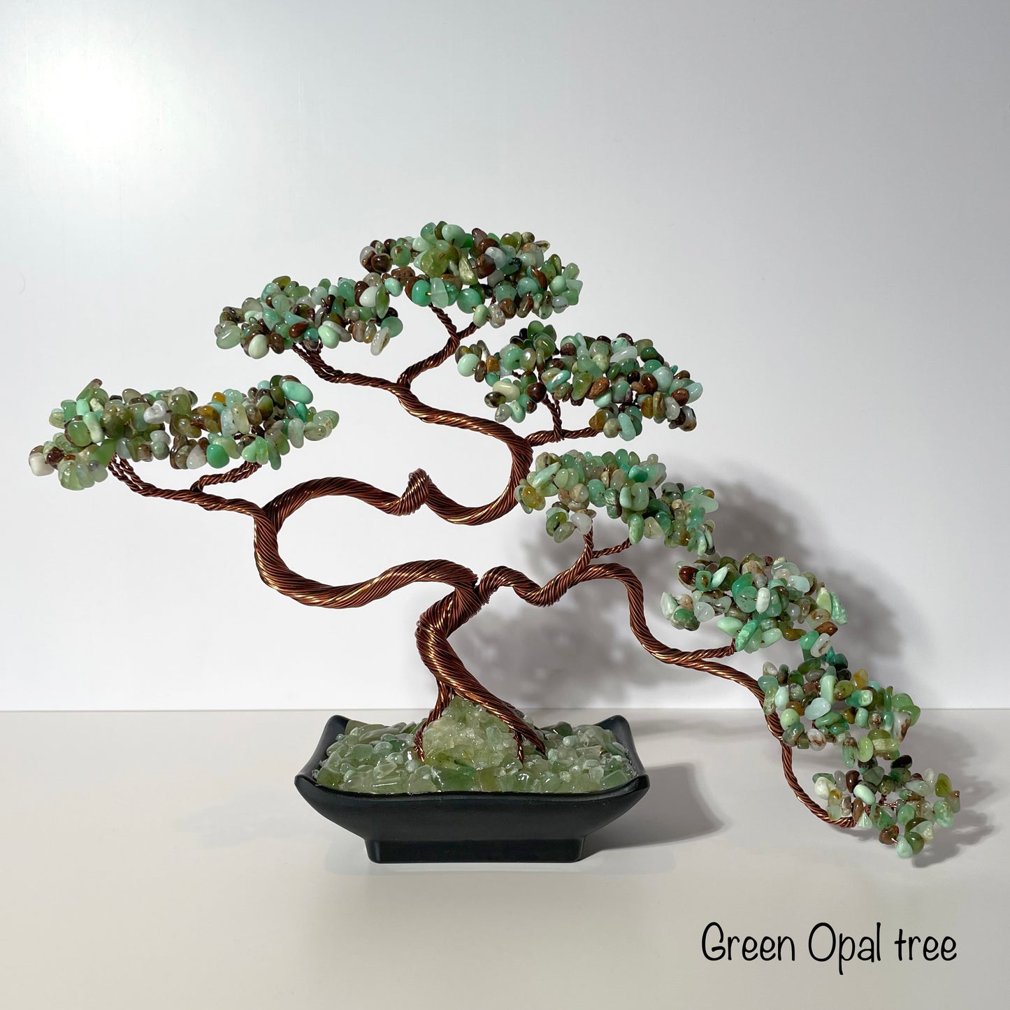 Green Opal Bonsai Crystal tree